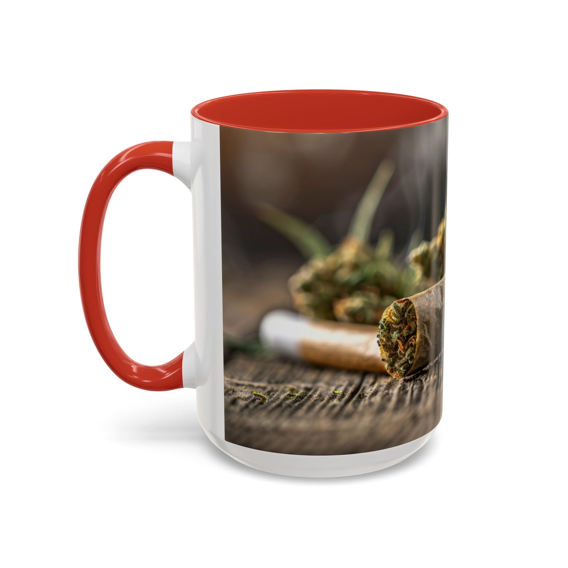 Aromatic Herb Accent Coffee Mug, Nature-Inspired Gift, Botanical Coffee Cup, Cozy Kitchen Decor, Perfect for Tea Lovers