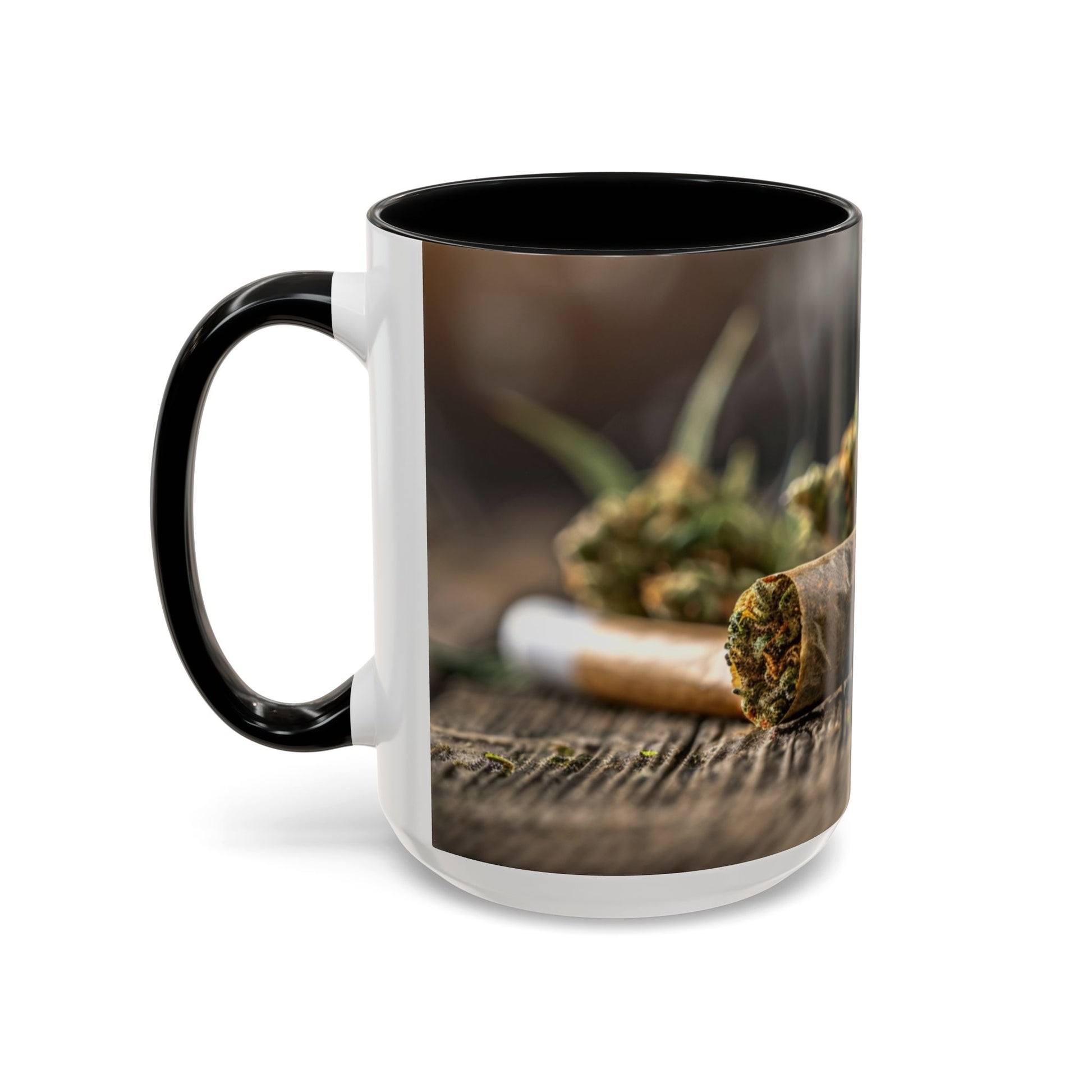 Aromatic Herb Accent Coffee Mug, Nature-Inspired Gift, Botanical Coffee Cup, Cozy Kitchen Decor, Perfect for Tea Lovers