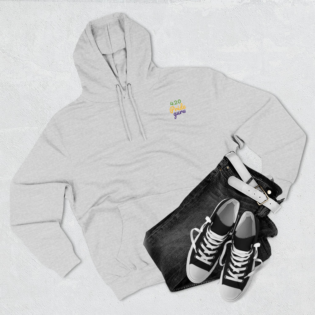 420 Pride Fleece Hoodie, Cannabis Hoodie, LGBTQ+ Pride Apparel, Festival Wear, Cozy Streetwear, Gift for 420 Celebrations
