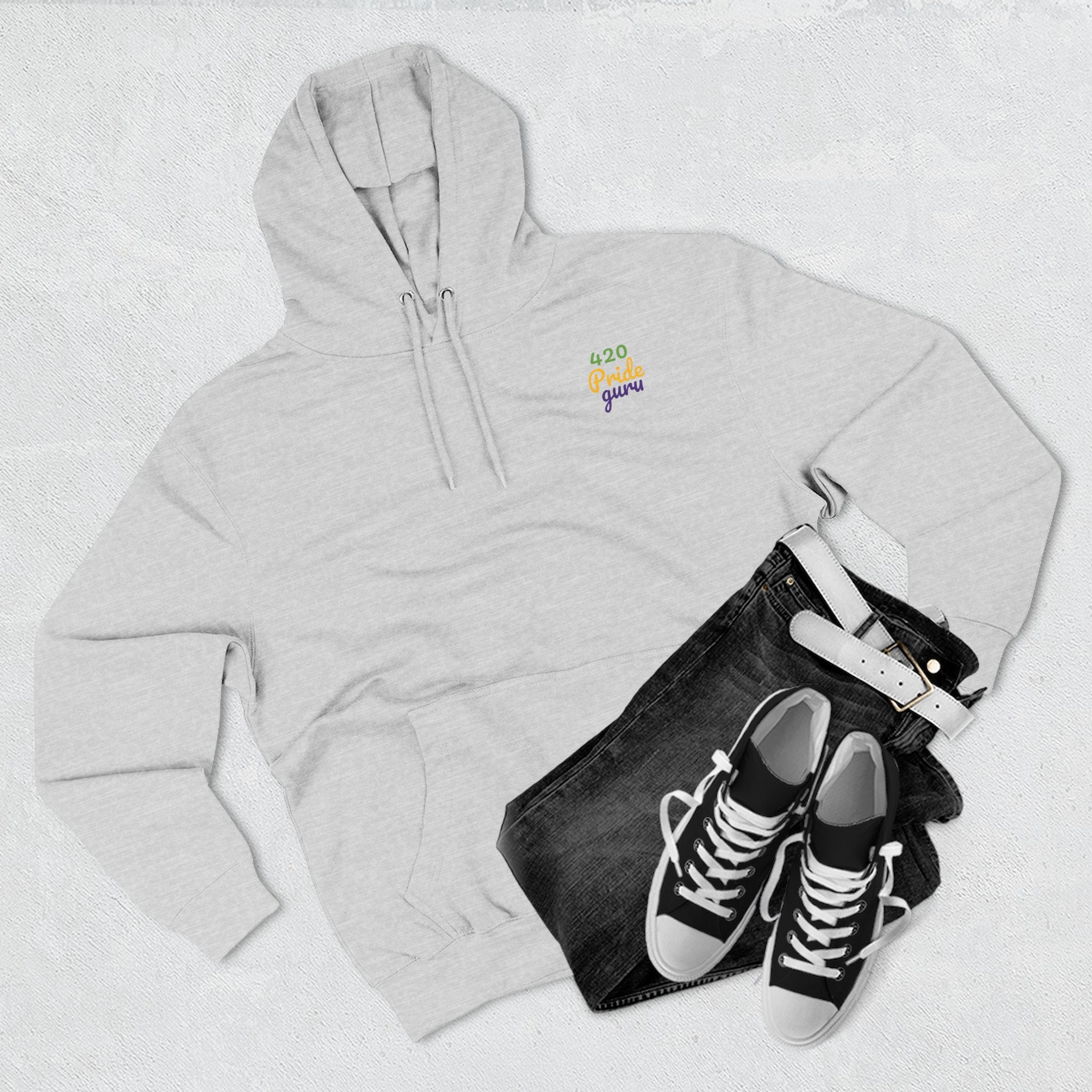 420 Pride Fleece Hoodie, Cannabis Hoodie, LGBTQ+ Pride Apparel, Festival Wear, Cozy Streetwear, Gift for 420 Celebrations