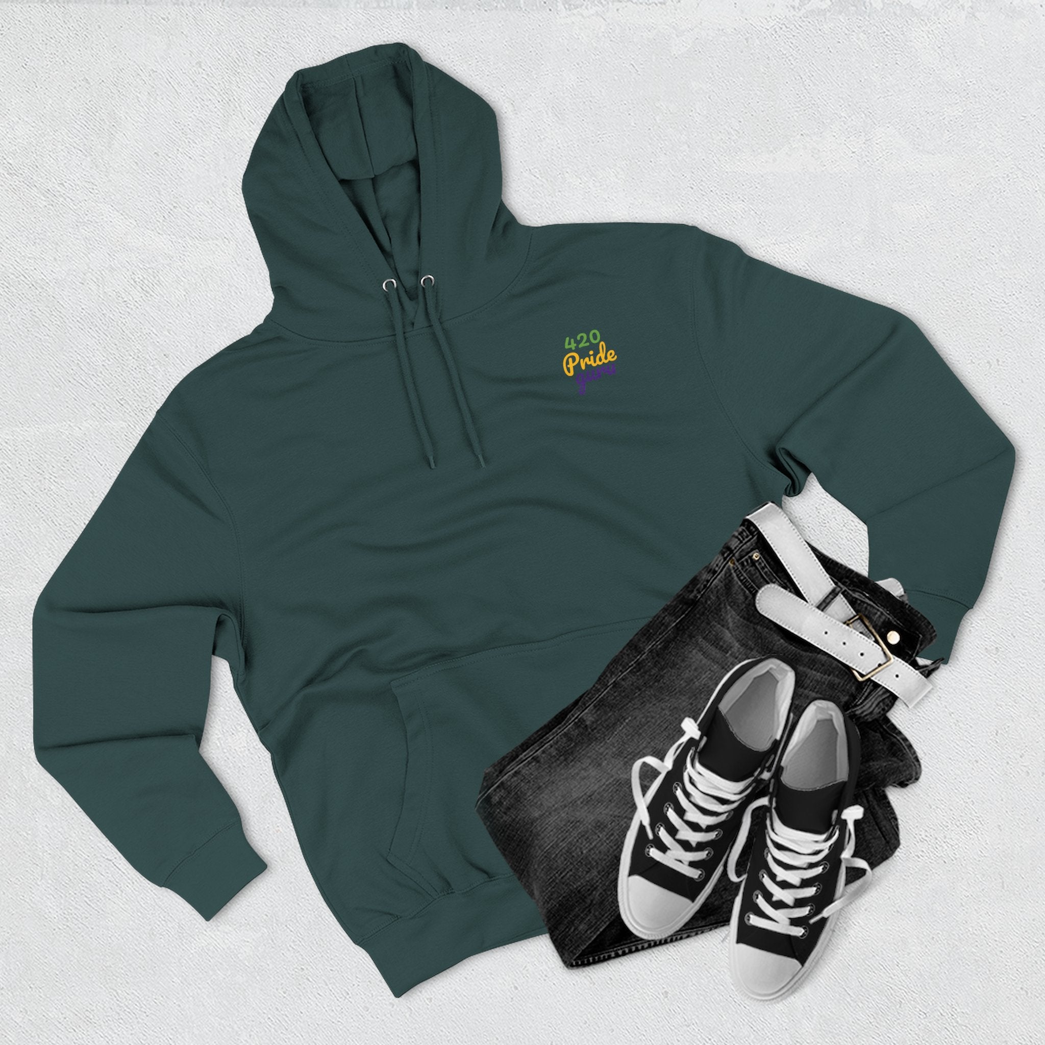 420 Pride Fleece Hoodie, Cannabis Hoodie, LGBTQ+ Pride Apparel, Festival Wear, Cozy Streetwear, Gift for 420 Celebrations