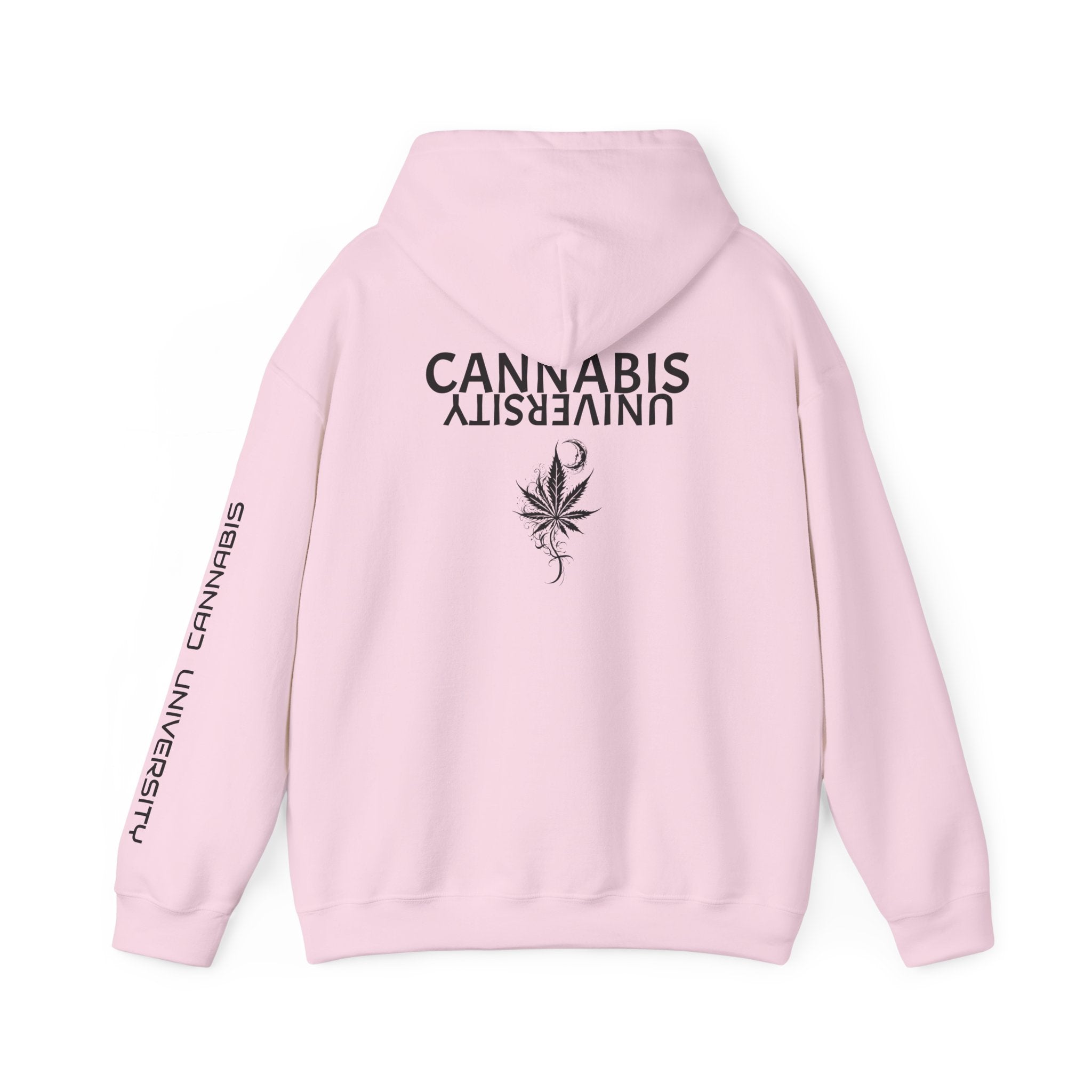 Cannabis University Hooded Sweatshirt | Cozy, Unisex, Chill Vibe, Perfect Gift for Cannabis Lovers, Streetwear Style, Spring Layering