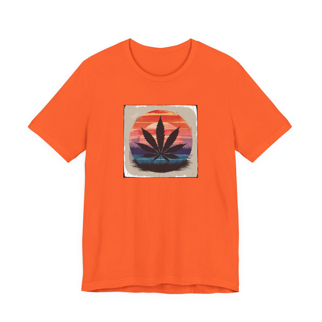 Relaxed Vibes Cannabis Sunset Tee | Perfect for Festivals, Casual Outings, Gifts, and Everyday Comfort