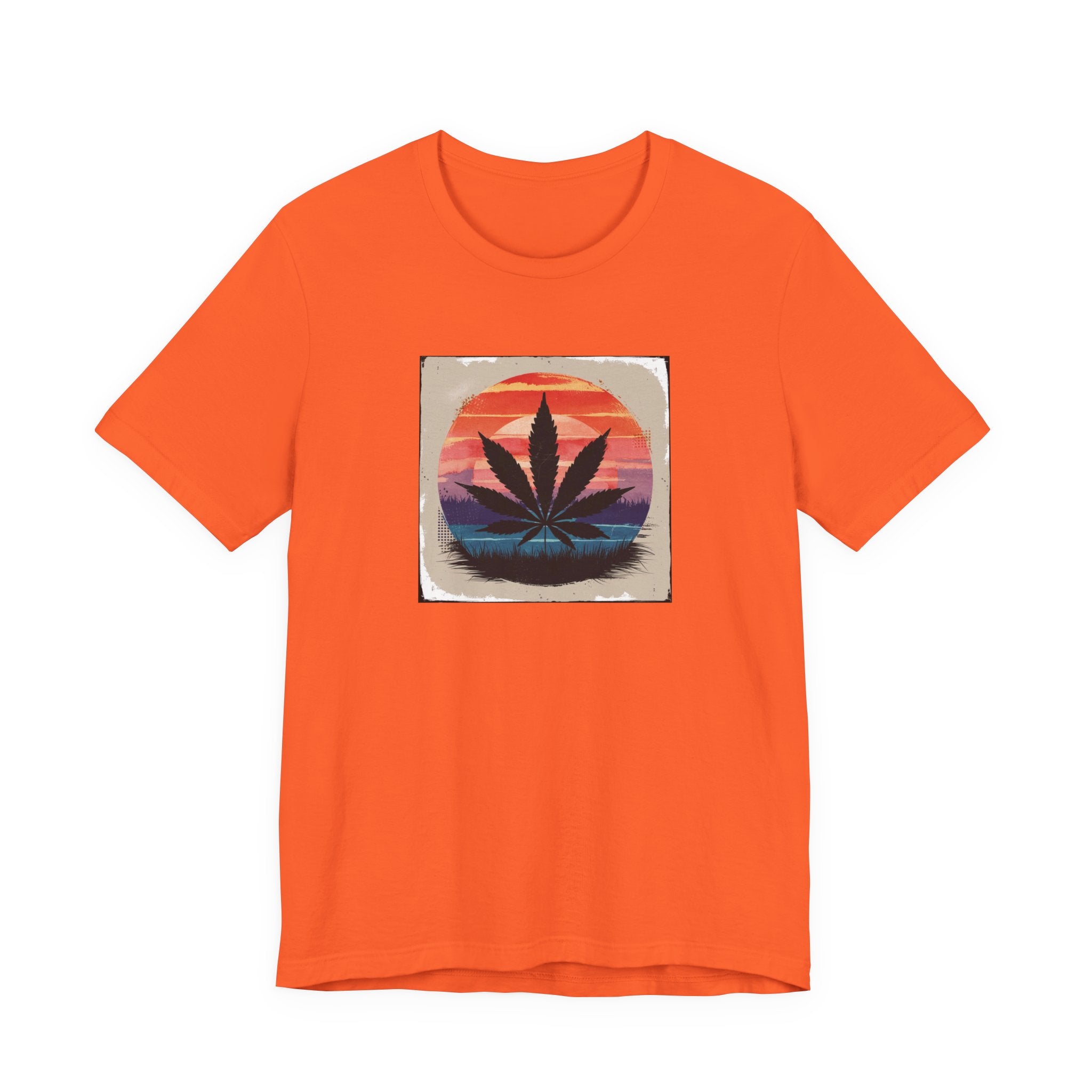 Relaxed Vibes Cannabis Sunset Tee | Perfect for Festivals, Casual Outings, Gifts, and Everyday Comfort