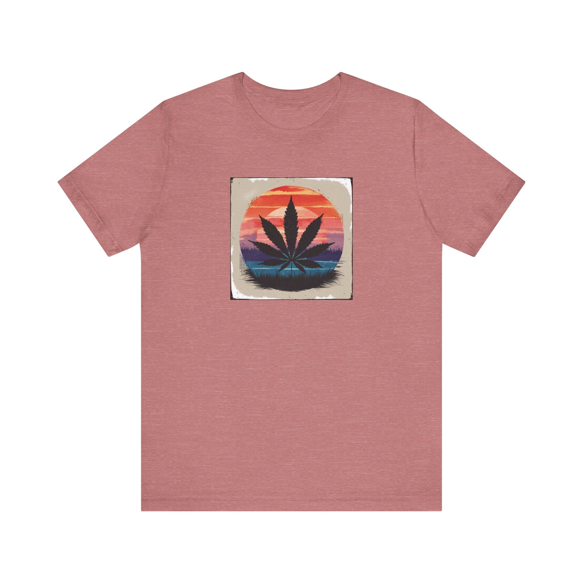 Relaxed Vibes Cannabis Sunset Tee | Perfect for Festivals, Casual Outings, Gifts, and Everyday Comfort