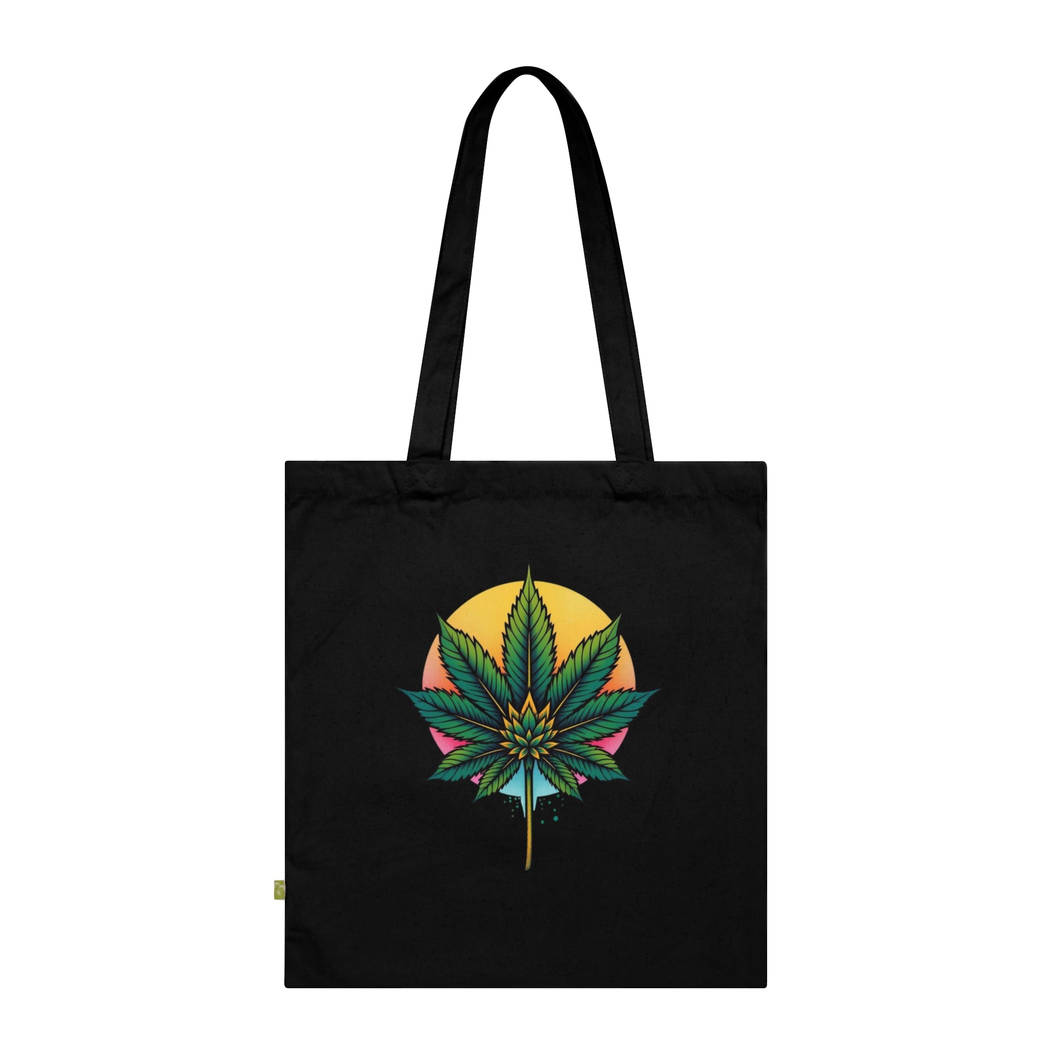 Eco-Friendly Cannabis Tote Bag, Reusable Shopping Bag, Plant Lover Gift, Festival Accessory, Sustainable Style, Green Living Bag