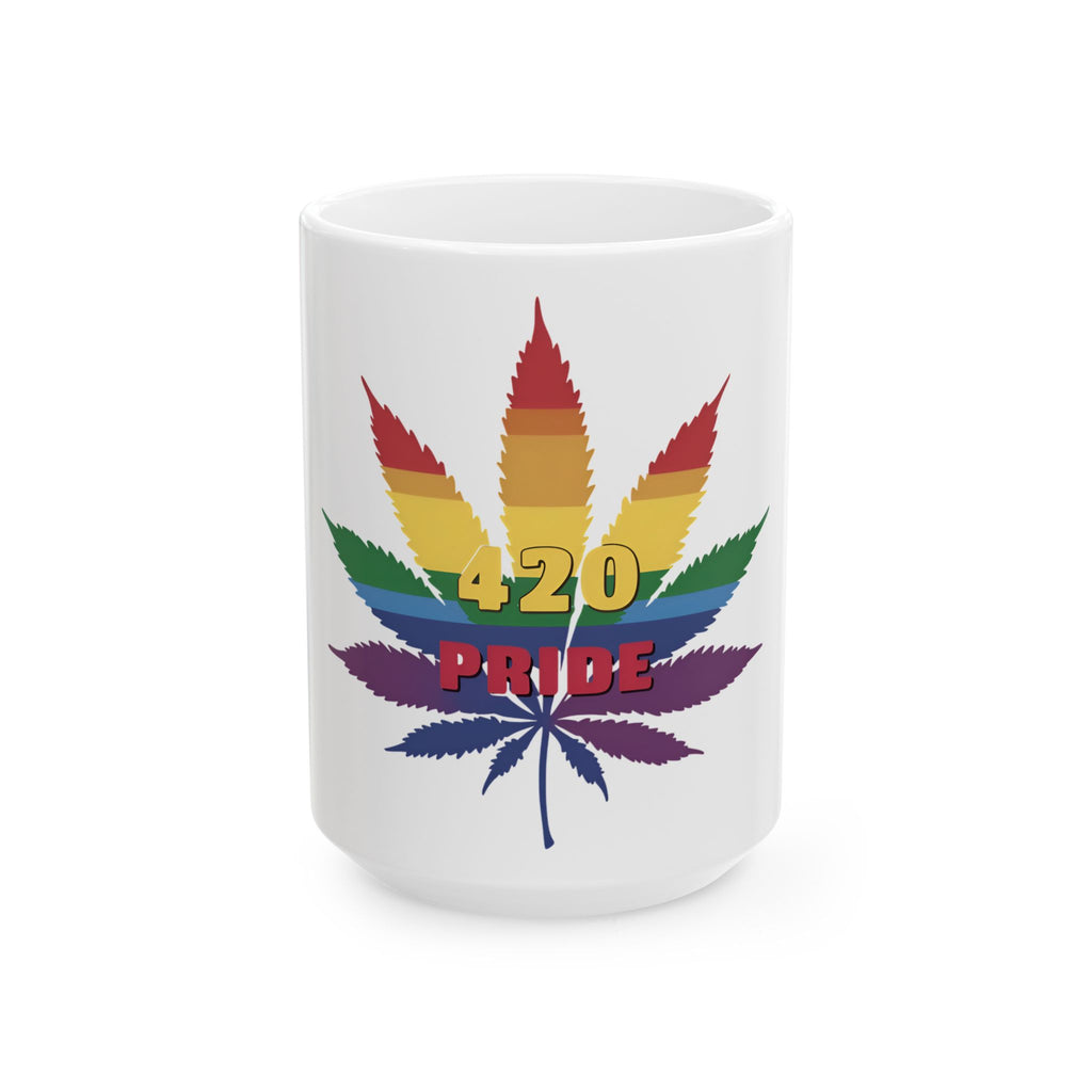 420 Happy Cannabis Ceramic Mug – Perfect for Stoners, 4/20 Celebrations, Gift for Green Enthusiasts, Coffee or Tea Lover