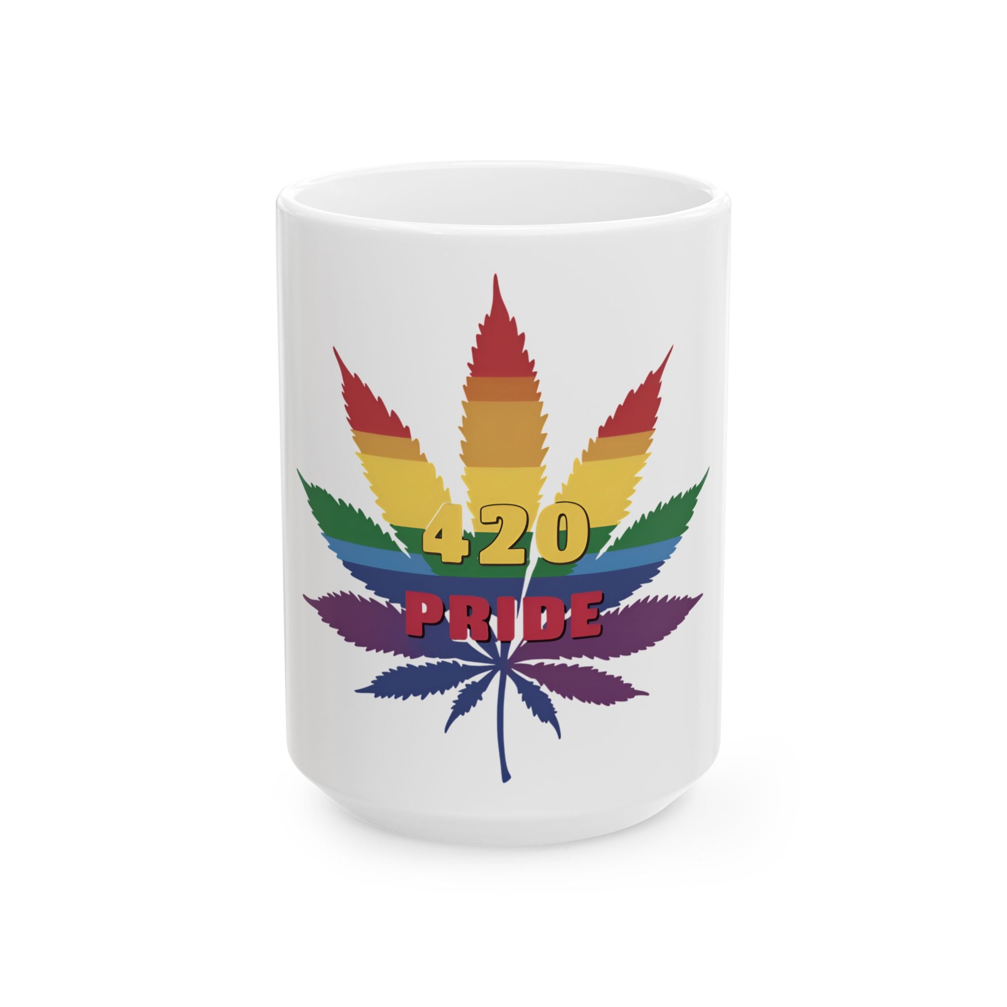 420 Happy Cannabis Ceramic Mug – Perfect for Stoners, 4/20 Celebrations, Gift for Green Enthusiasts, Coffee or Tea Lover