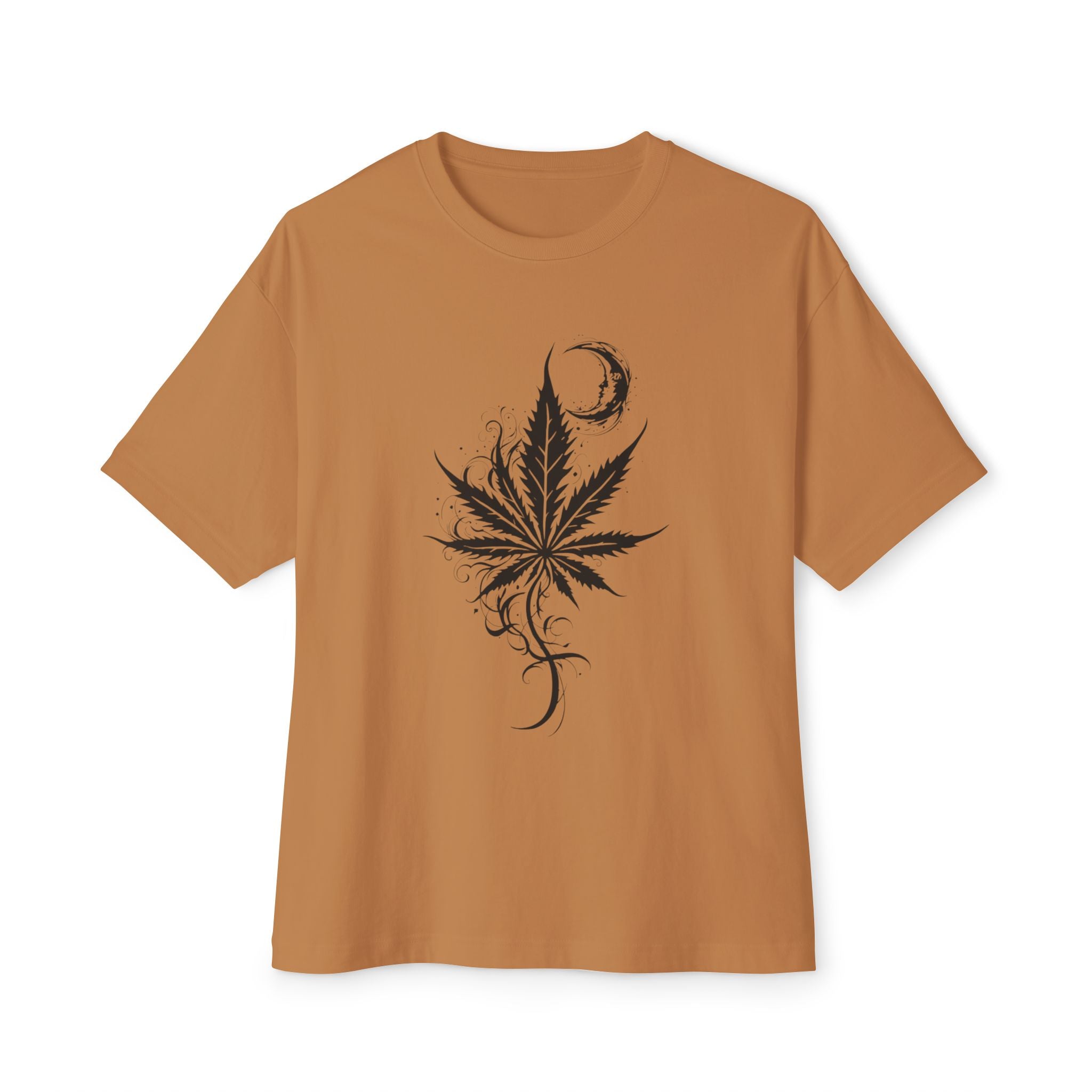 Chill Vibes Oversized Tee | Cannabis Leaf Graphic T-Shirt, Relaxed Fit, Unisex, Perfect for Festivals, Casual Wear, 420 Celebrations