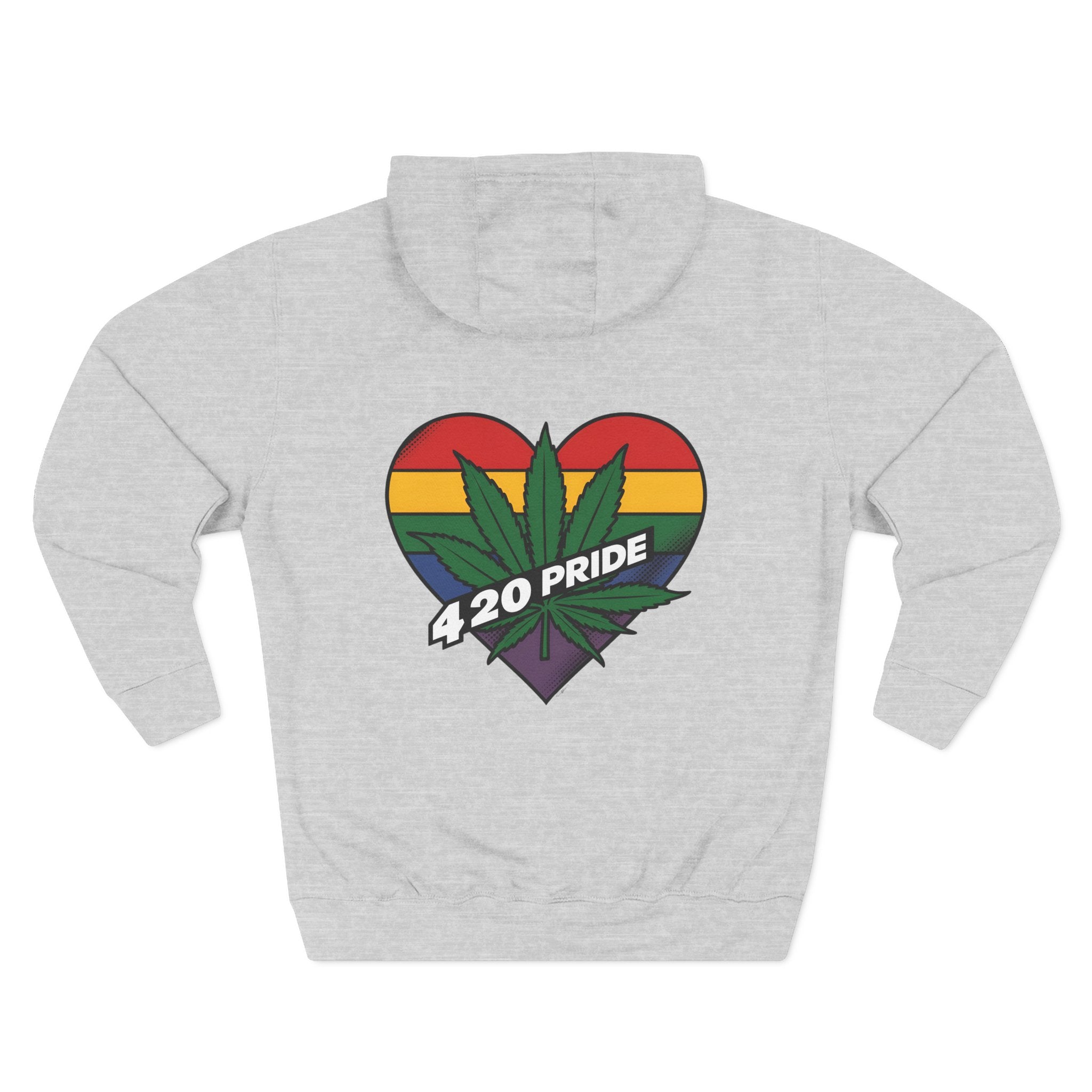 420 Pride Fleece Hoodie, Cannabis Hoodie, LGBTQ+ Pride Apparel, Festival Wear, Cozy Streetwear, Gift for 420 Celebrations