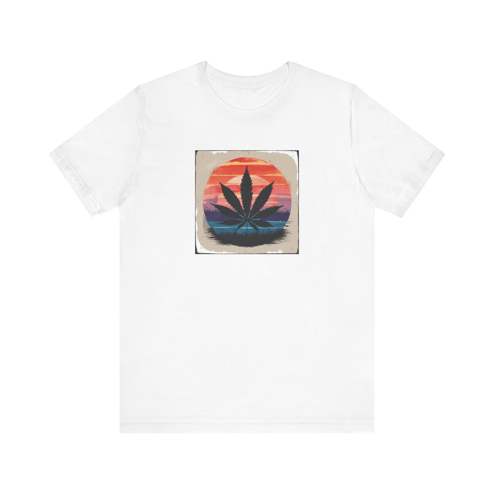 Relaxed Vibes Cannabis Sunset Tee | Perfect for Festivals, Casual Outings, Gifts, and Everyday Comfort