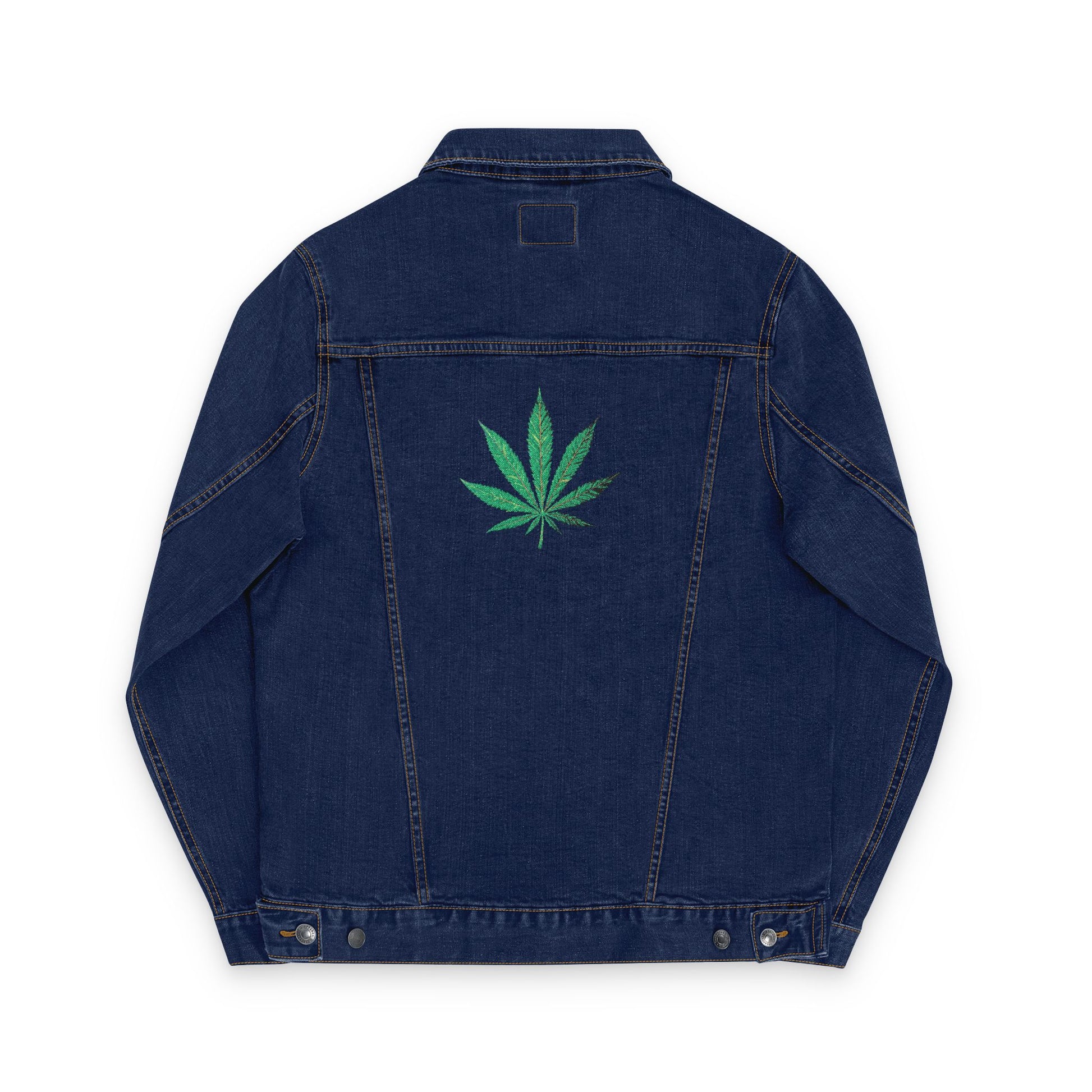 420 Stylish Embroidered Unisex Denim Jacket - Cool Vibe, Perfect for Casual Outings, Gift for Friends, Streetwear Fashion, Festival Wear