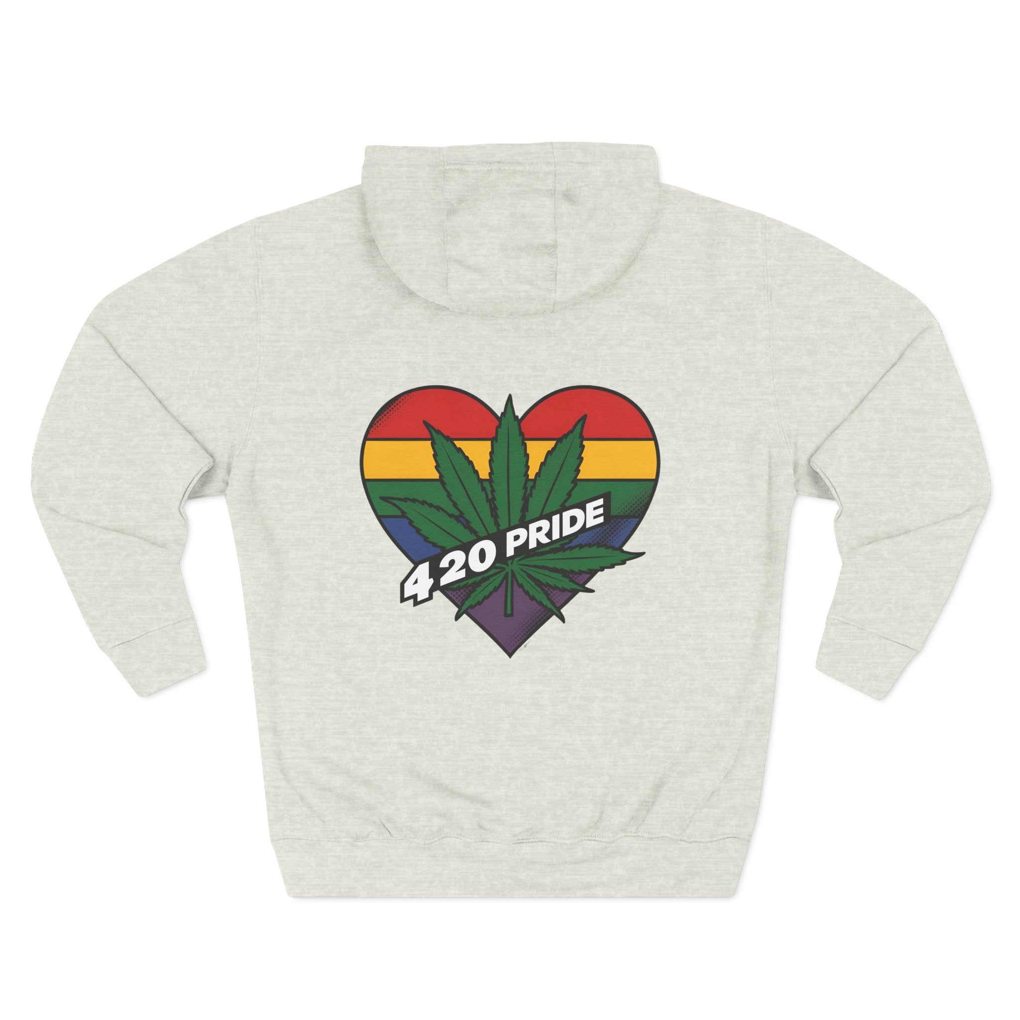 420 Pride Fleece Hoodie, Cannabis Hoodie, LGBTQ+ Pride Apparel, Festival Wear, Cozy Streetwear, Gift for 420 Celebrations