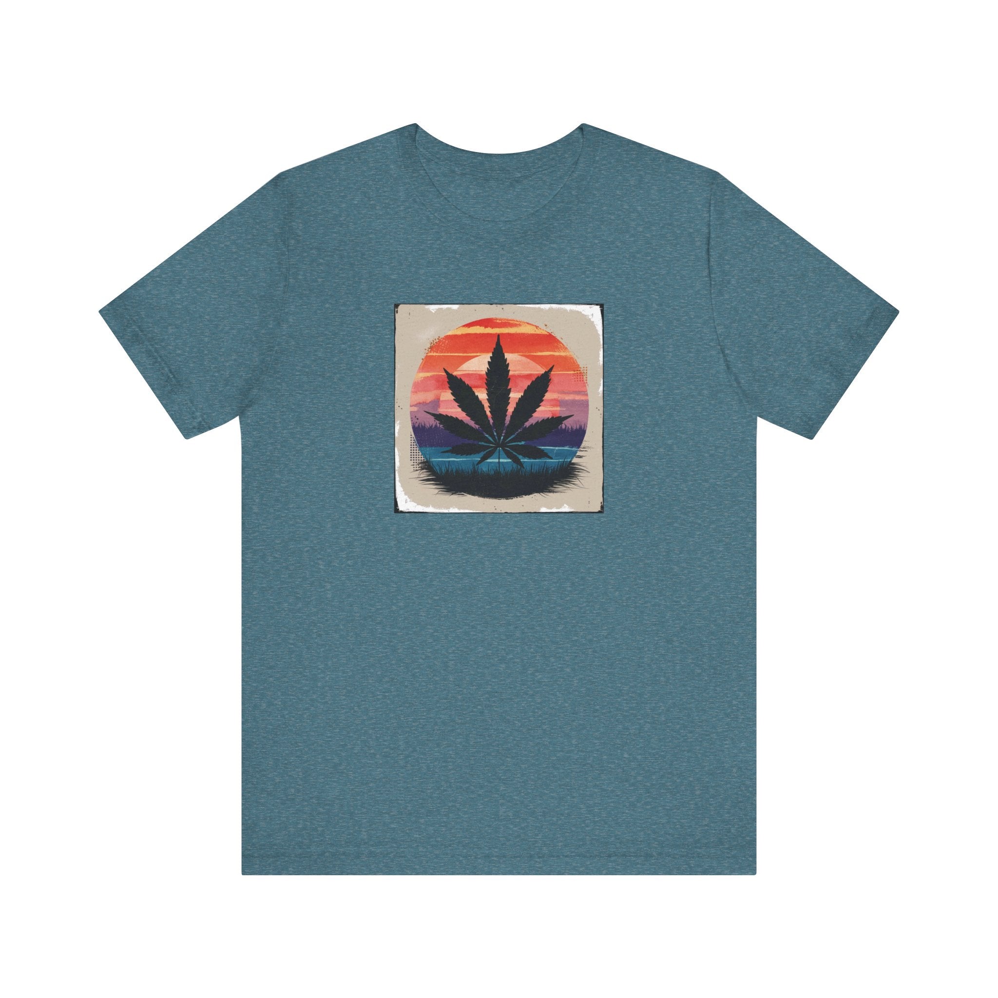 Relaxed Vibes Cannabis Sunset Tee | Perfect for Festivals, Casual Outings, Gifts, and Everyday Comfort