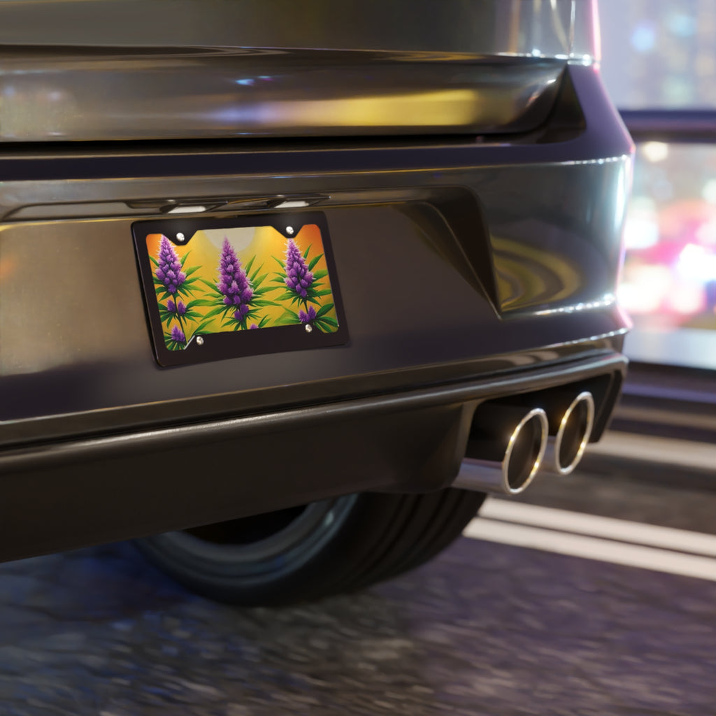 Vibrant Leafy Vanity Plate | Custom Car Accessories, Eco-Friendly Decor, Unique Gift, Nature-Inspired Design, Car Enthusiasts