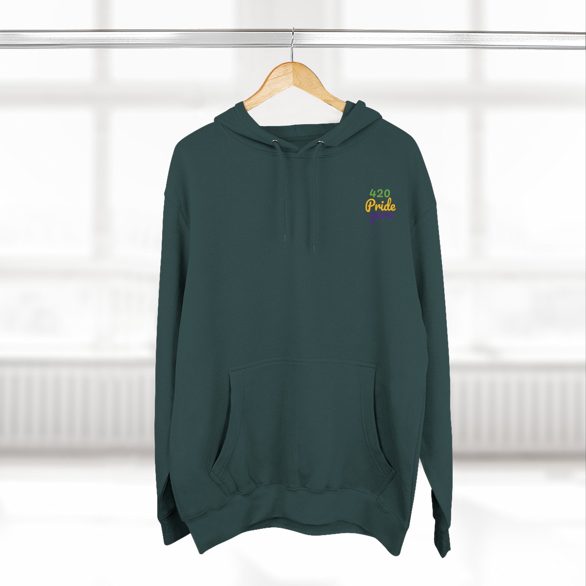 420 Pride Fleece Hoodie, Cannabis Hoodie, LGBTQ+ Pride Apparel, Festival Wear, Cozy Streetwear, Gift for 420 Celebrations