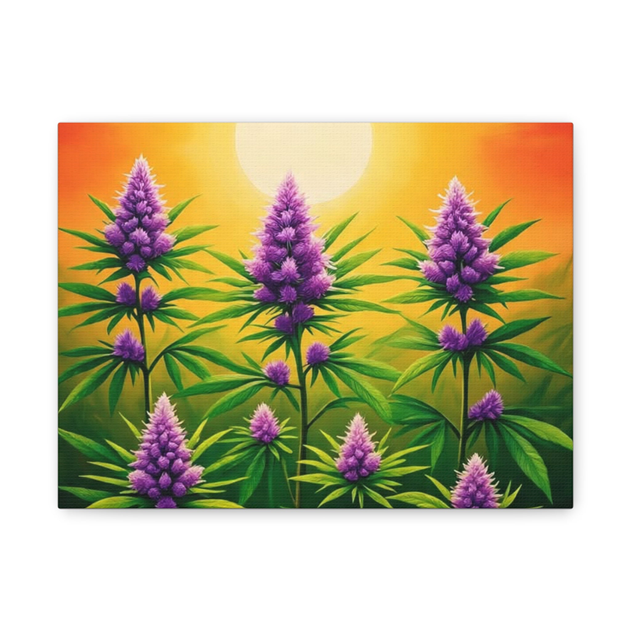 Vibrant Floral Canvas Art, Wall Decor, Nature Wall Art, Home Decor, Gift for Plant Lovers, Colorful Flower Landscape