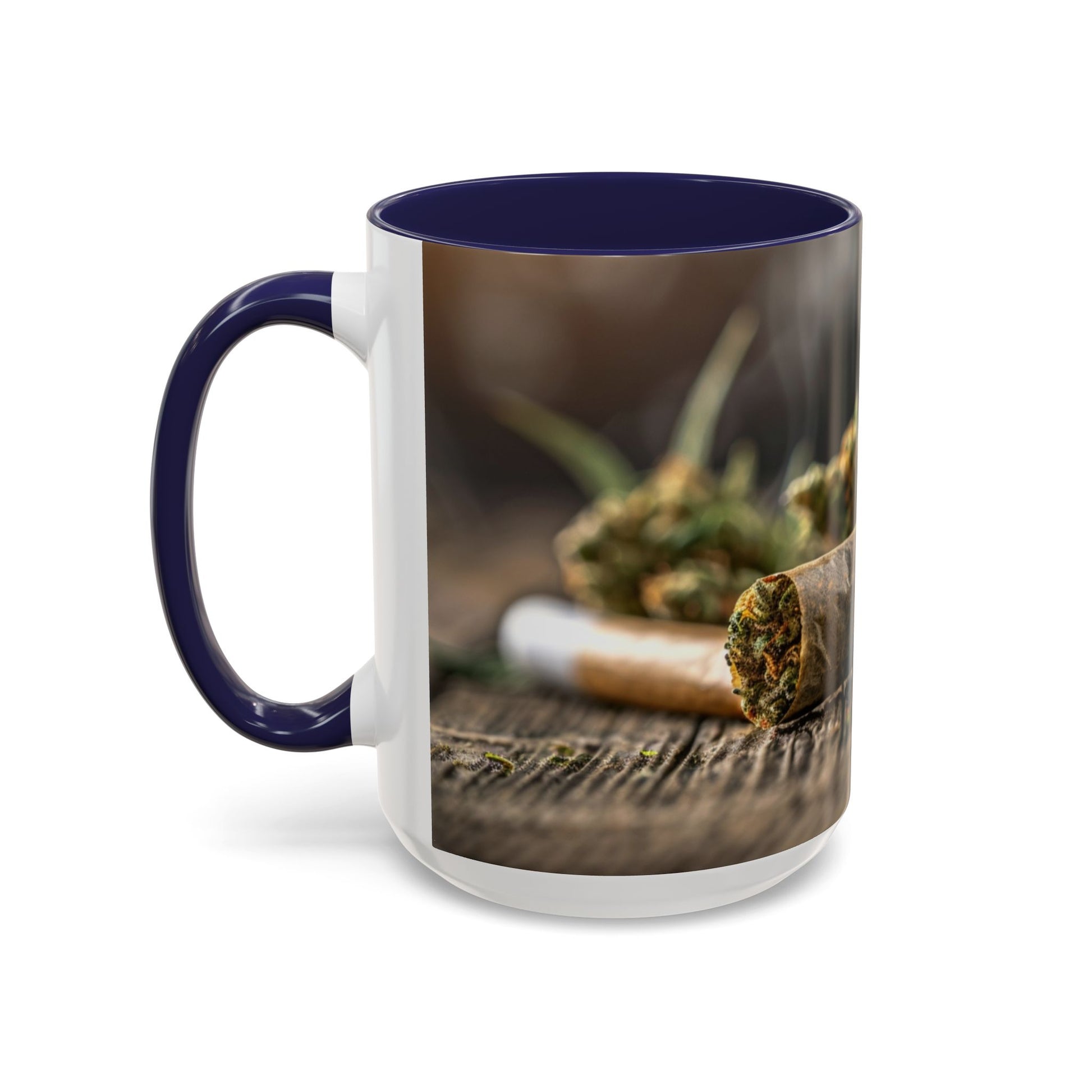 Aromatic Herb Accent Coffee Mug, Nature-Inspired Gift, Botanical Coffee Cup, Cozy Kitchen Decor, Perfect for Tea Lovers