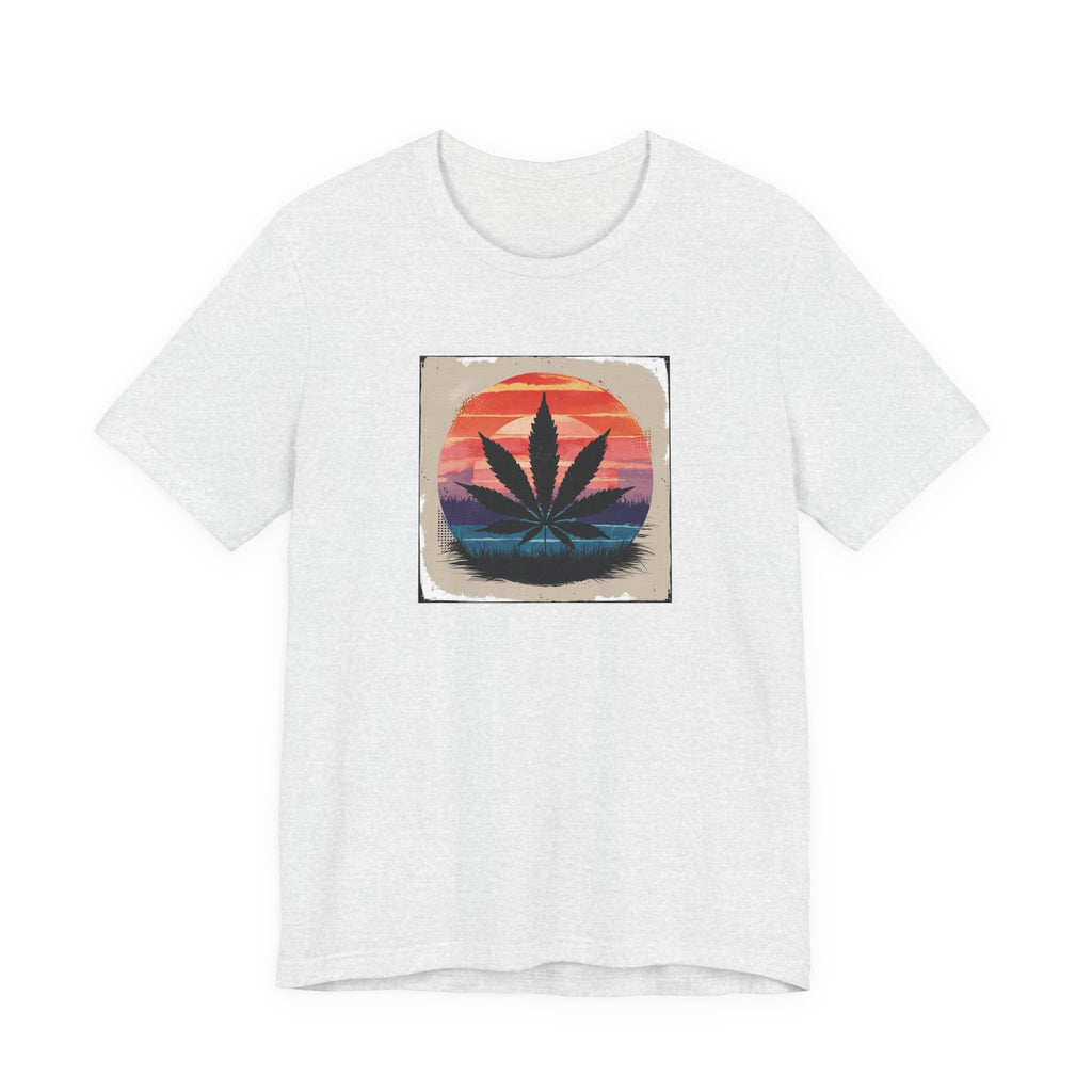 Relaxed Vibes Cannabis Sunset Tee | Perfect for Festivals, Casual Outings, Gifts, and Everyday Comfort