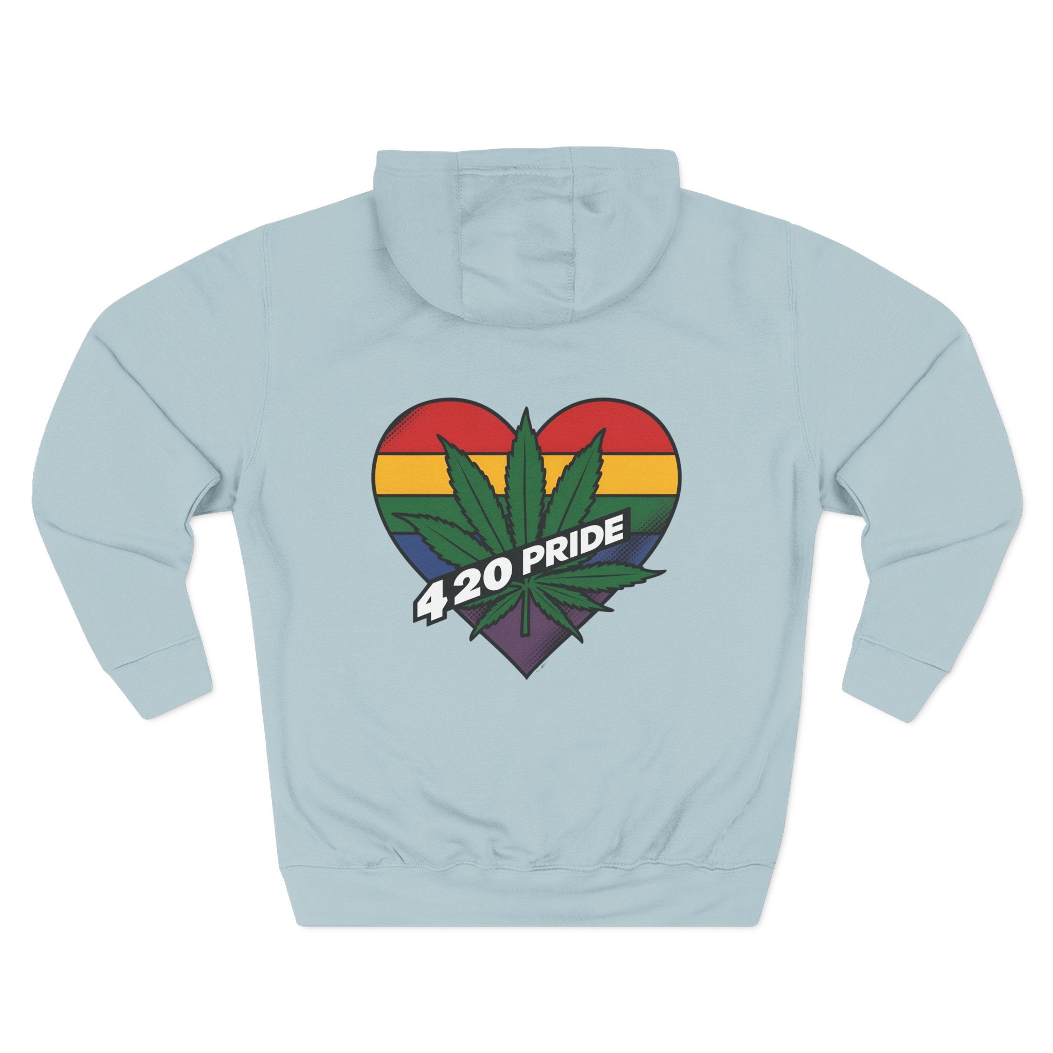 420 Pride Fleece Hoodie, Cannabis Hoodie, LGBTQ+ Pride Apparel, Festival Wear, Cozy Streetwear, Gift for 420 Celebrations