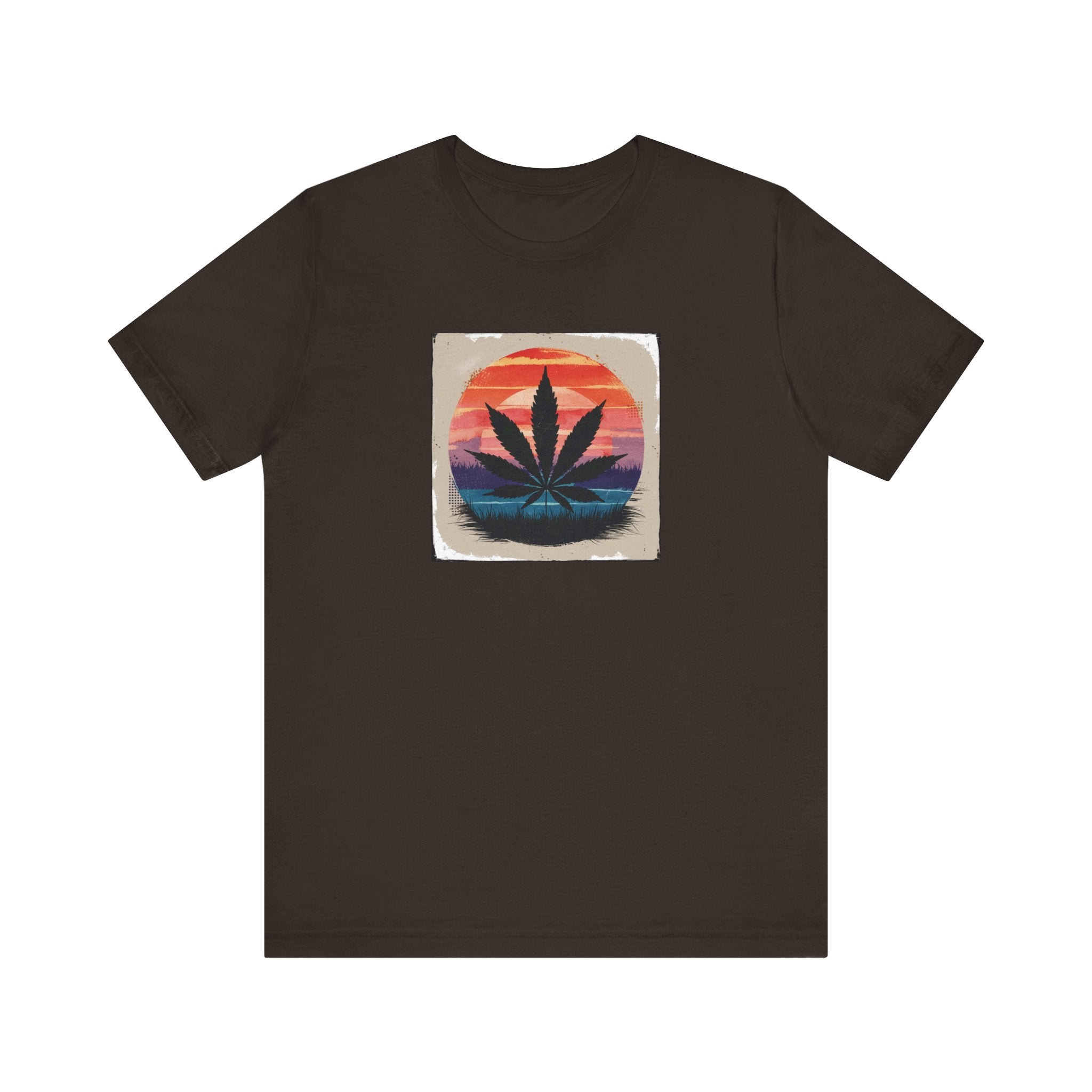Relaxed Vibes Cannabis Sunset Tee | Perfect for Festivals, Casual Outings, Gifts, and Everyday Comfort