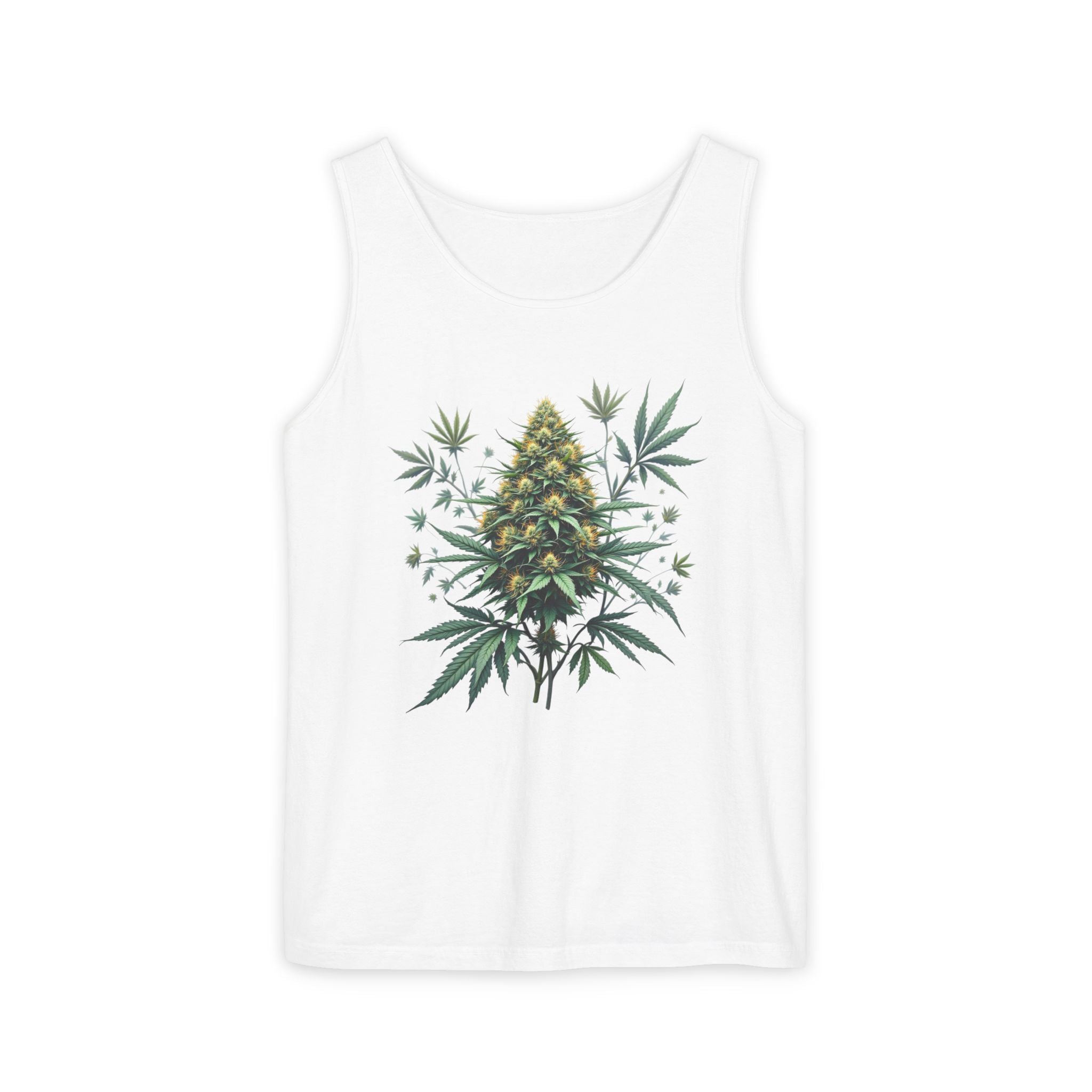 Bohemian Cannabis Tank Top, Unisex Summer Style, Festival Wear, Eco-Friendly Clothing, Casual Outfit, Gift for him/her
