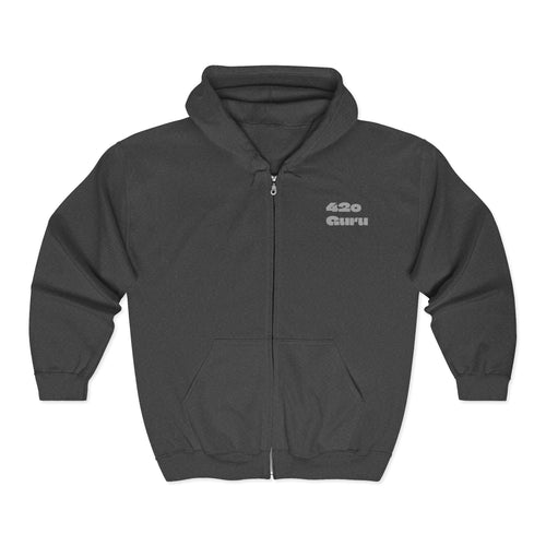 420 Guru Unisex Zip Hoodie, Casual Wear, Relaxation, Stoner Gift, Cozy Style, Everyday Comfort