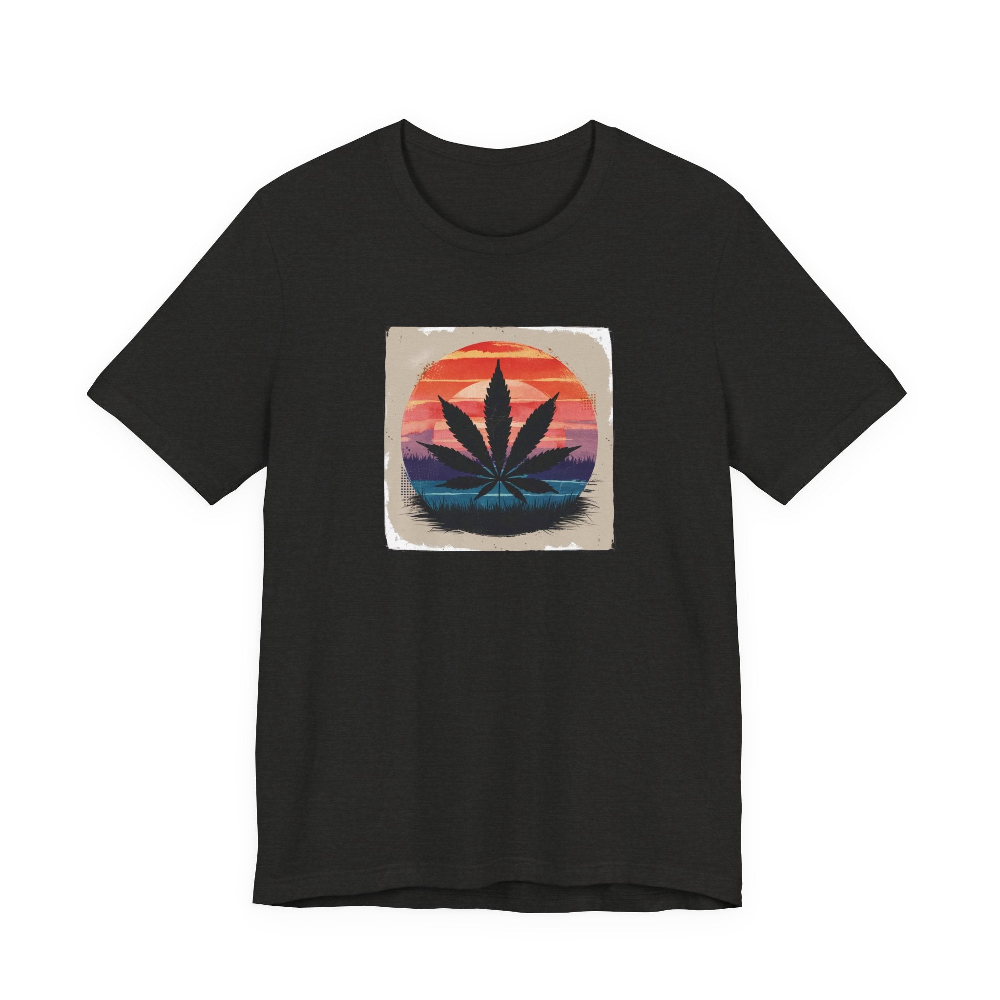 Relaxed Vibes Cannabis Sunset Tee | Perfect for Festivals, Casual Outings, Gifts, and Everyday Comfort