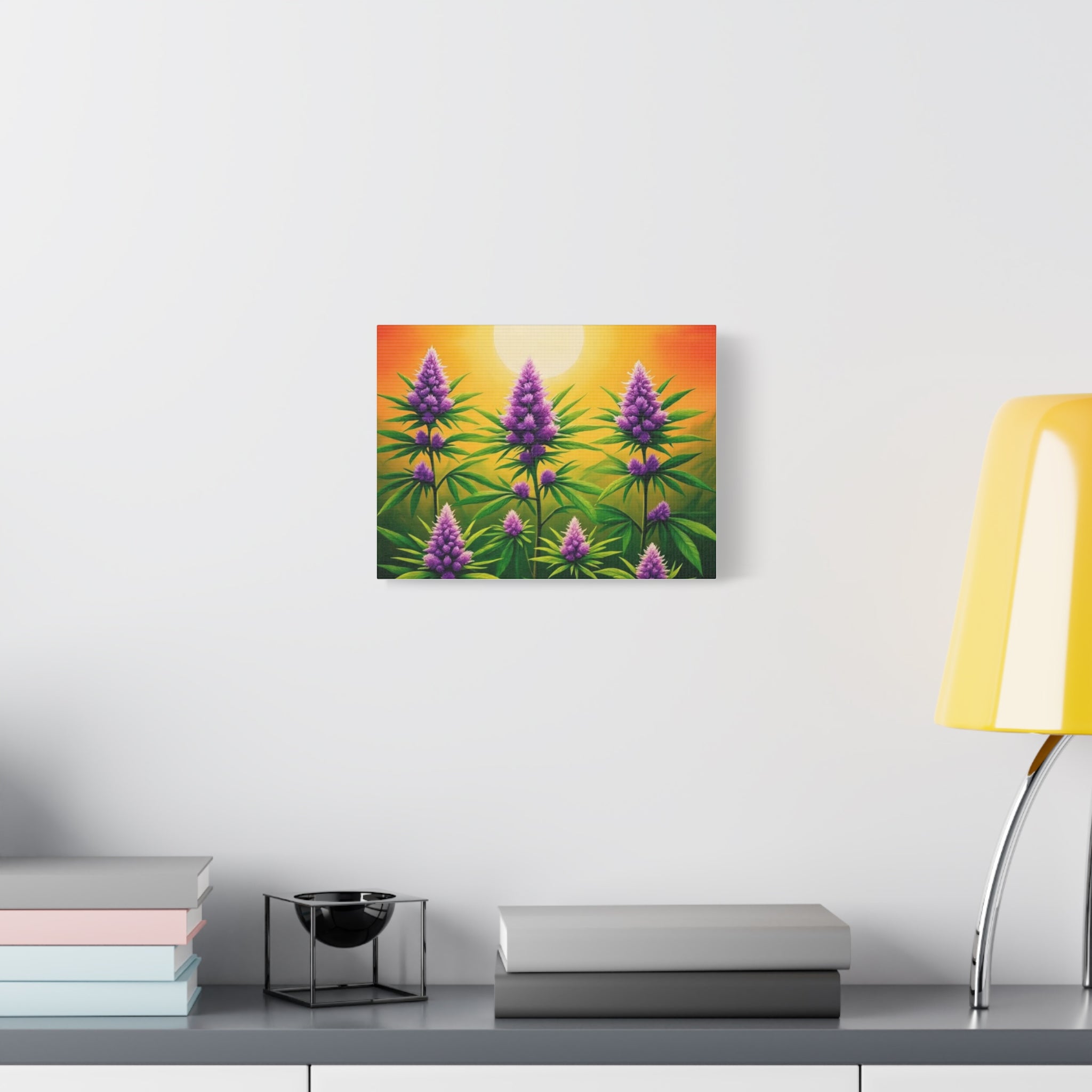 Vibrant Floral Canvas Art, Wall Decor, Nature Wall Art, Home Decor, Gift for Plant Lovers, Colorful Flower Landscape