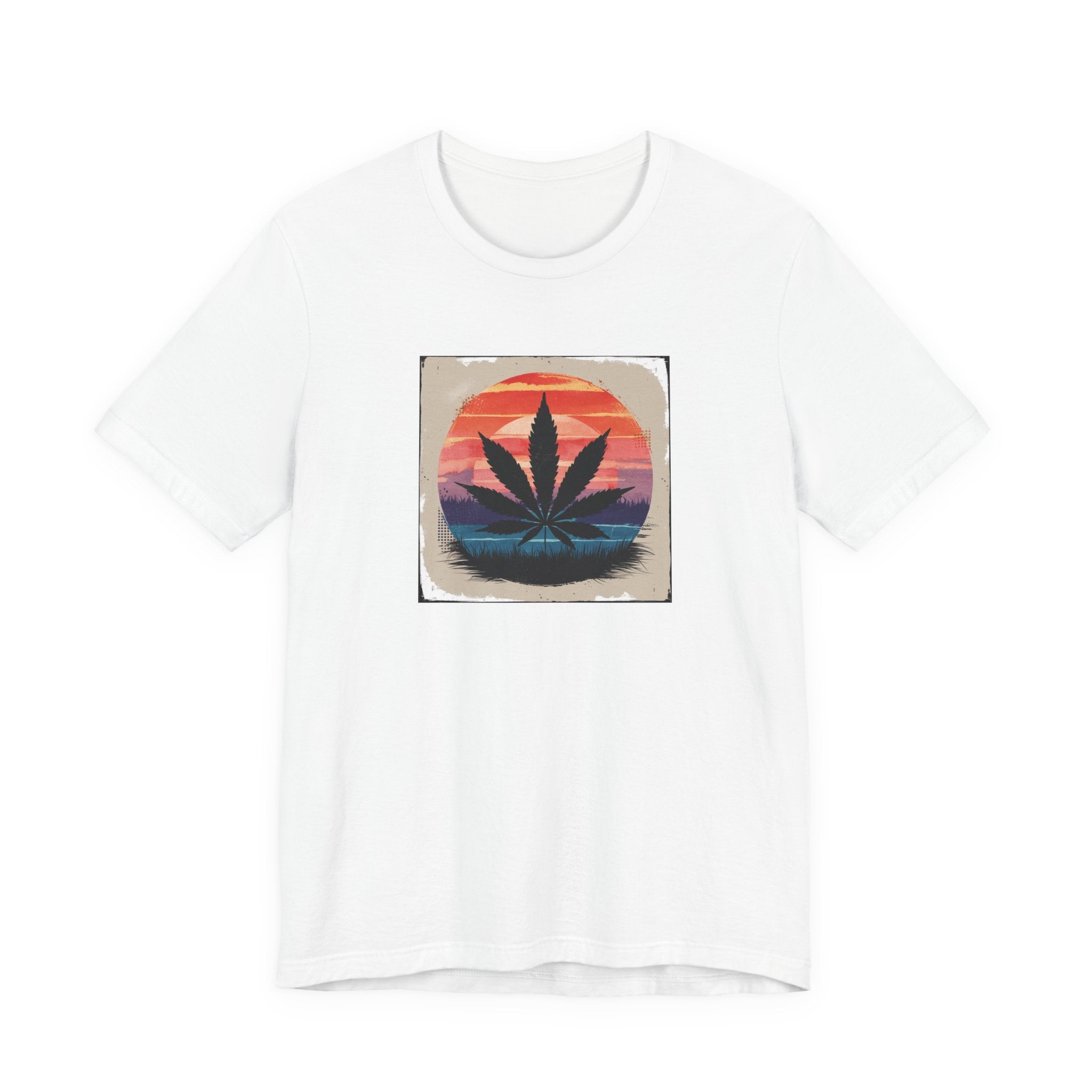 Relaxed Vibes Cannabis Sunset Tee | Perfect for Festivals, Casual Outings, Gifts, and Everyday Comfort