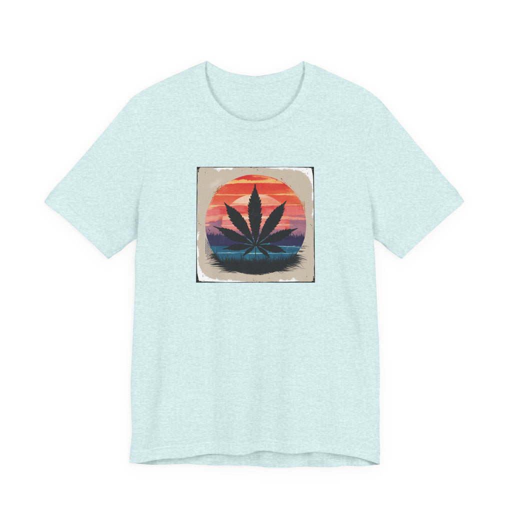 Relaxed Vibes Cannabis Sunset Tee | Perfect for Festivals, Casual Outings, Gifts, and Everyday Comfort