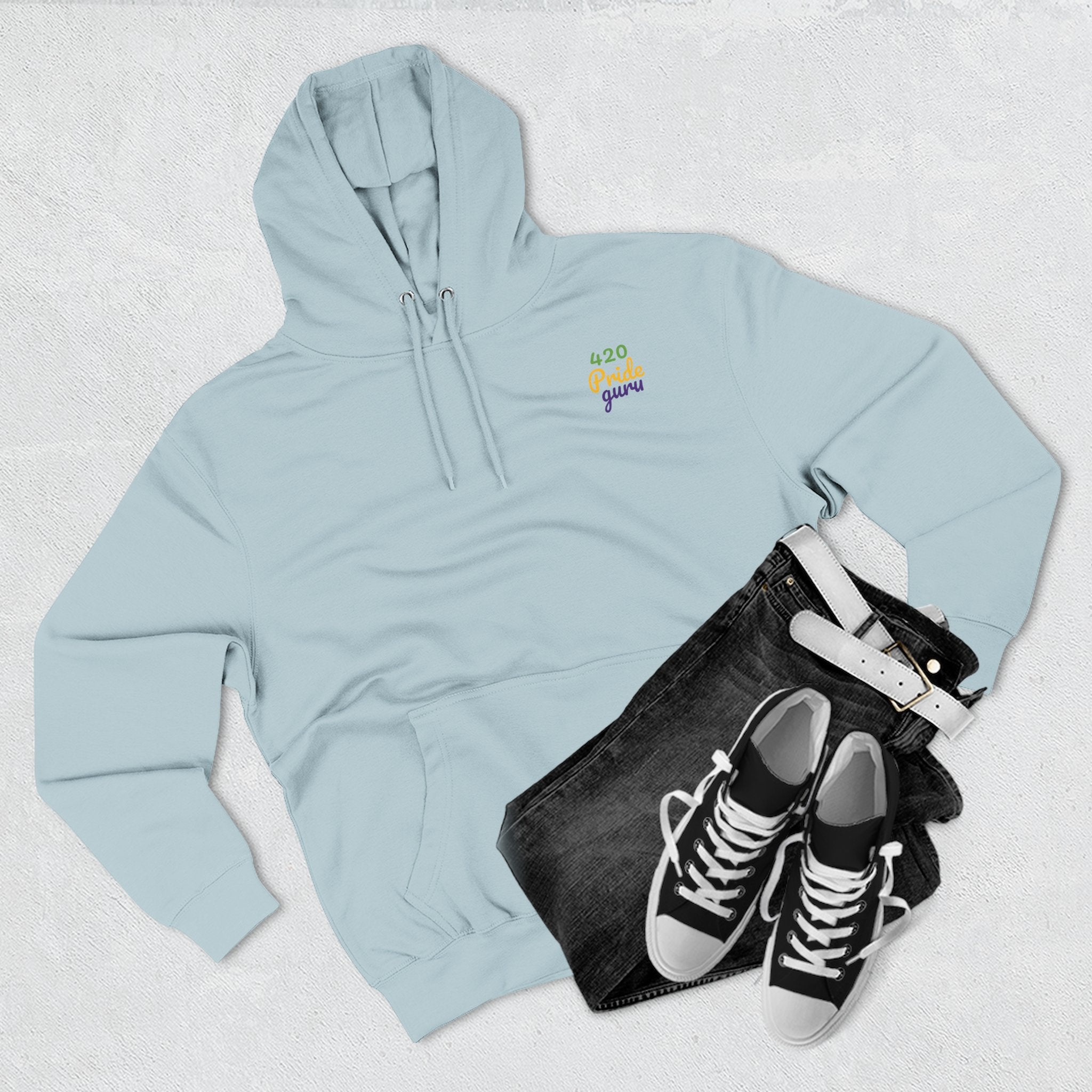 420 Pride Fleece Hoodie, Cannabis Hoodie, LGBTQ+ Pride Apparel, Festival Wear, Cozy Streetwear, Gift for 420 Celebrations