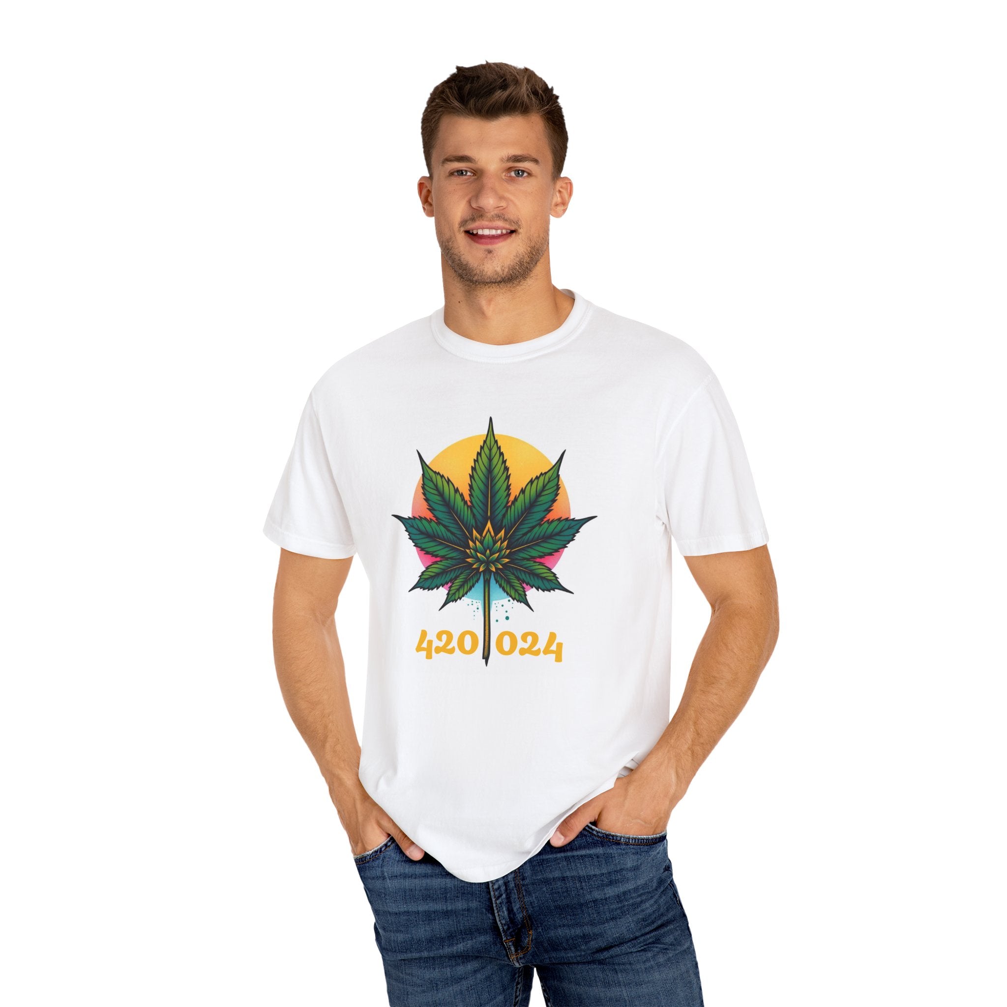 420 Festival Unisex Garment-Dyed T-Shirt | Perfect for Cannabis Lovers, Chill Vibes, and Everyday Wear