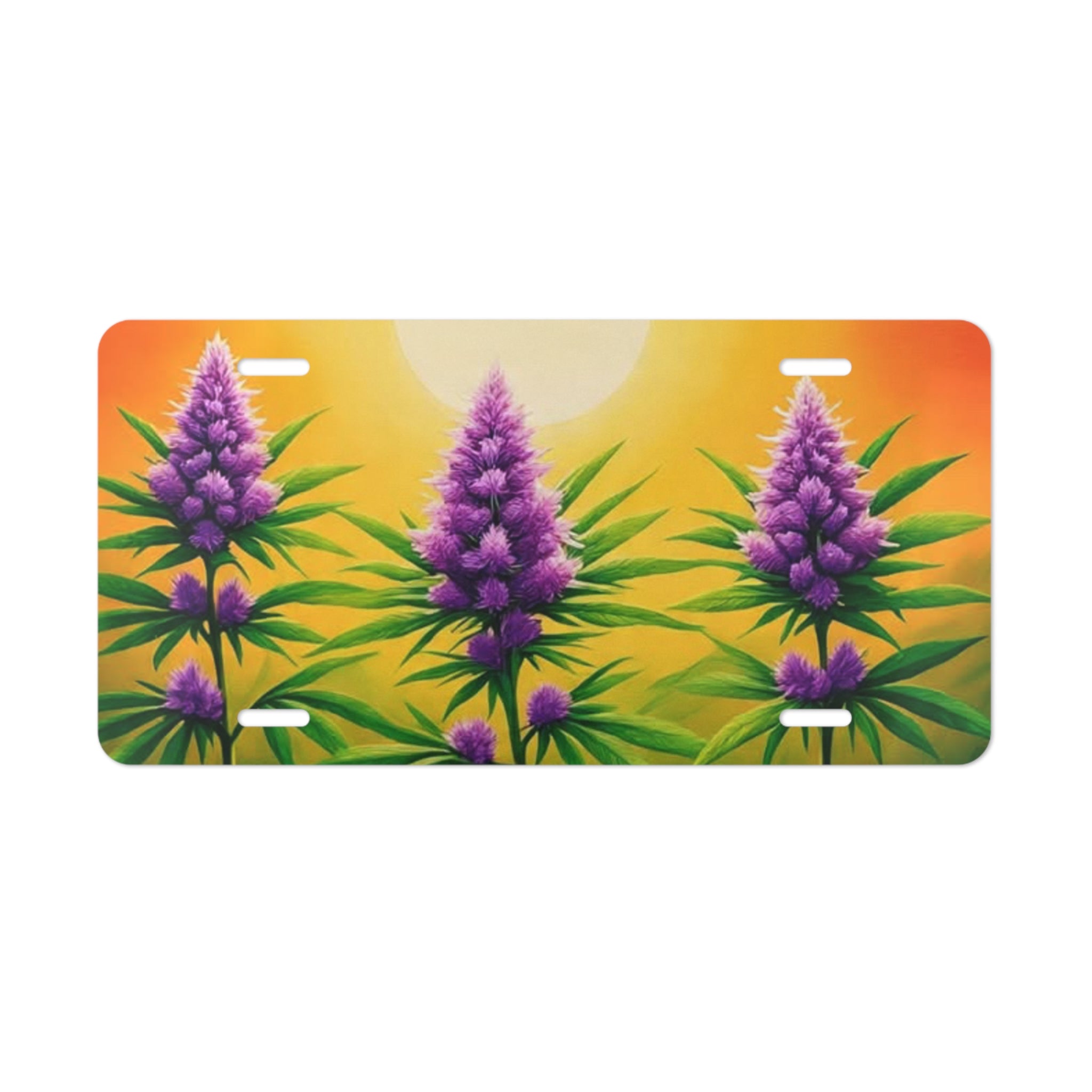 Vibrant Leafy Vanity Plate | Custom Car Accessories, Eco-Friendly Decor, Unique Gift, Nature-Inspired Design, Car Enthusiasts