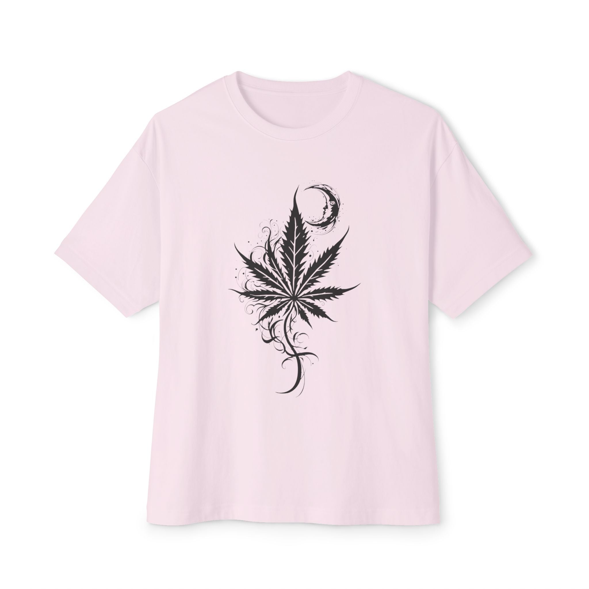 Chill Vibes Oversized Tee | Cannabis Leaf Graphic T-Shirt, Relaxed Fit, Unisex, Perfect for Festivals, Casual Wear, 420 Celebrations