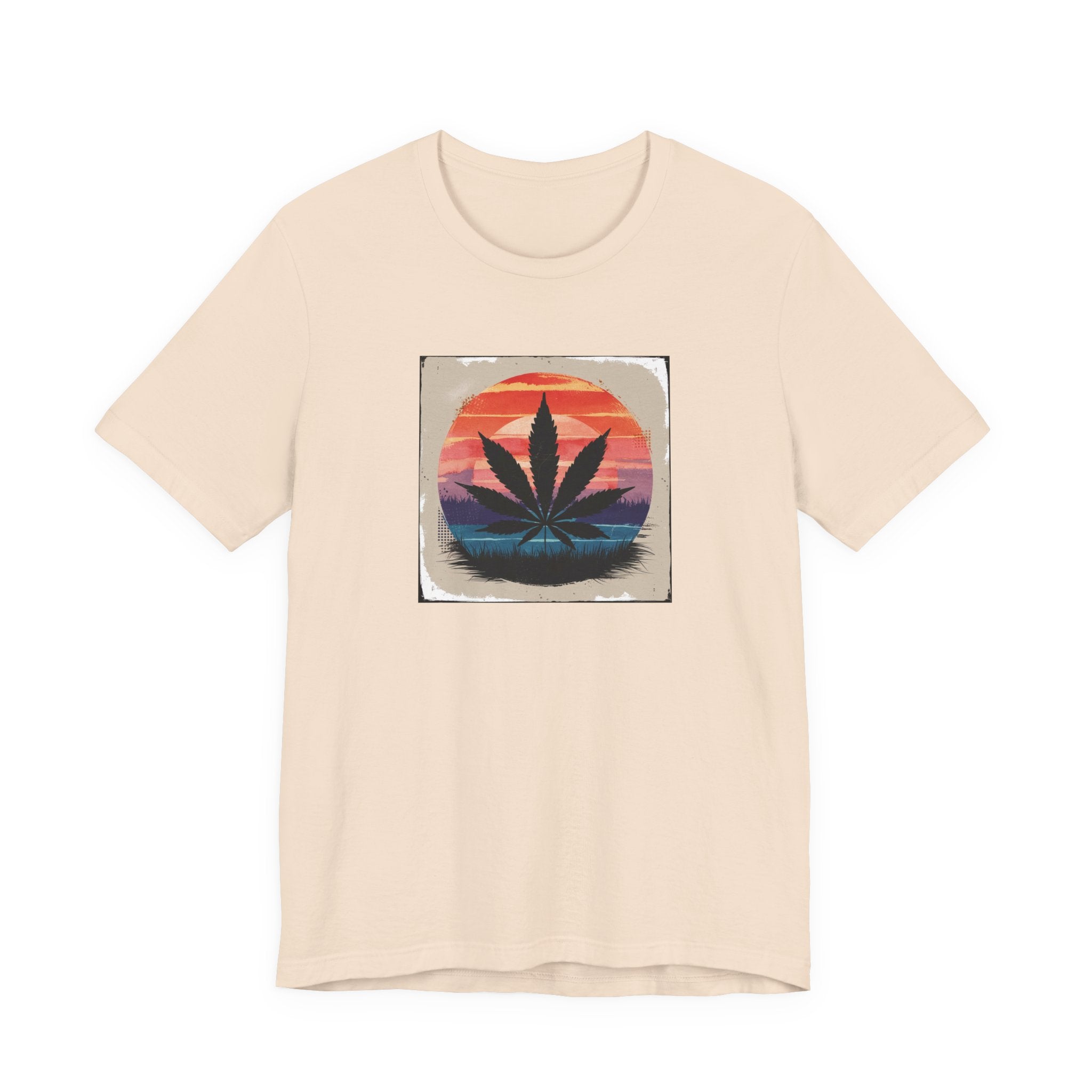 Relaxed Vibes Cannabis Sunset Tee | Perfect for Festivals, Casual Outings, Gifts, and Everyday Comfort