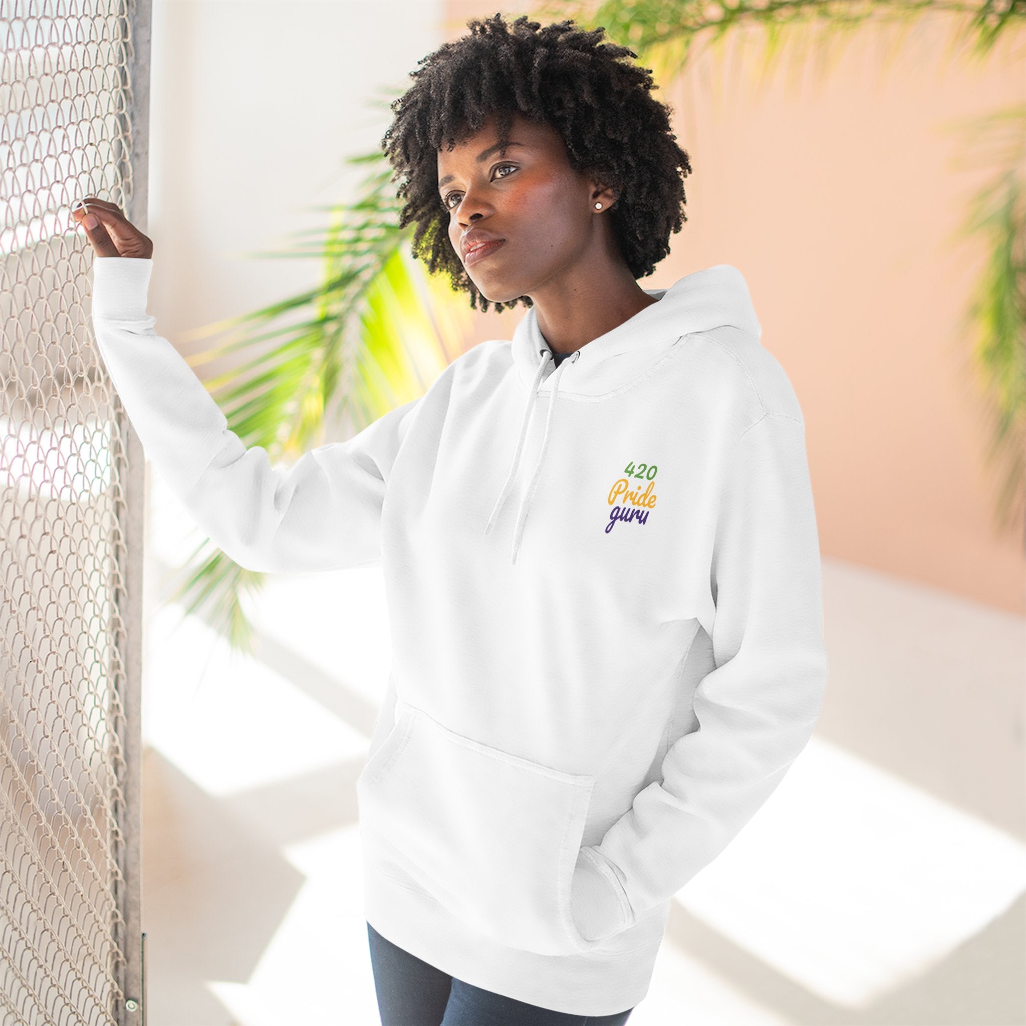 420 Pride Fleece Hoodie, Cannabis Hoodie, LGBTQ+ Pride Apparel, Festival Wear, Cozy Streetwear, Gift for 420 Celebrations