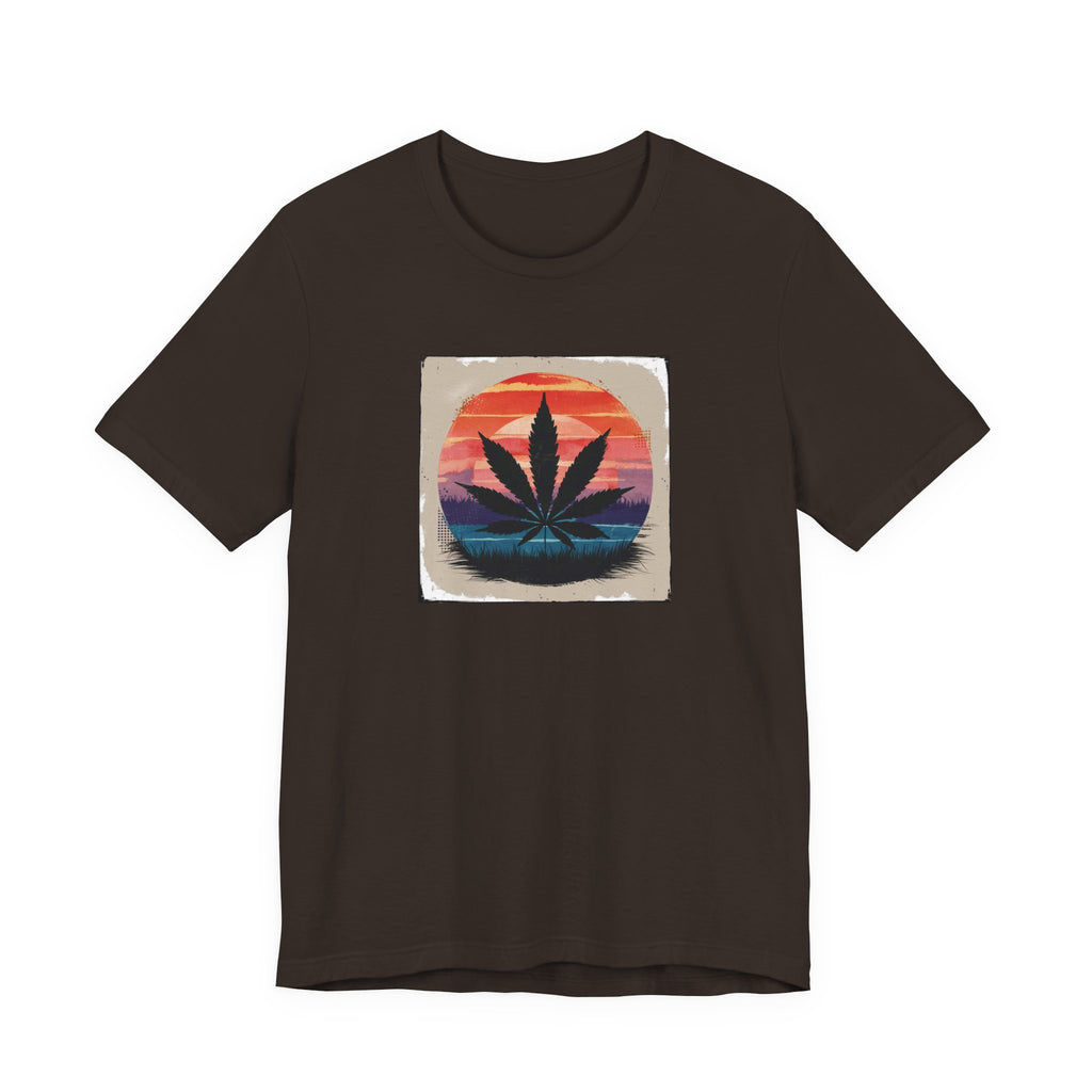 Relaxed Vibes Cannabis Sunset Tee | Perfect for Festivals, Casual Outings, Gifts, and Everyday Comfort