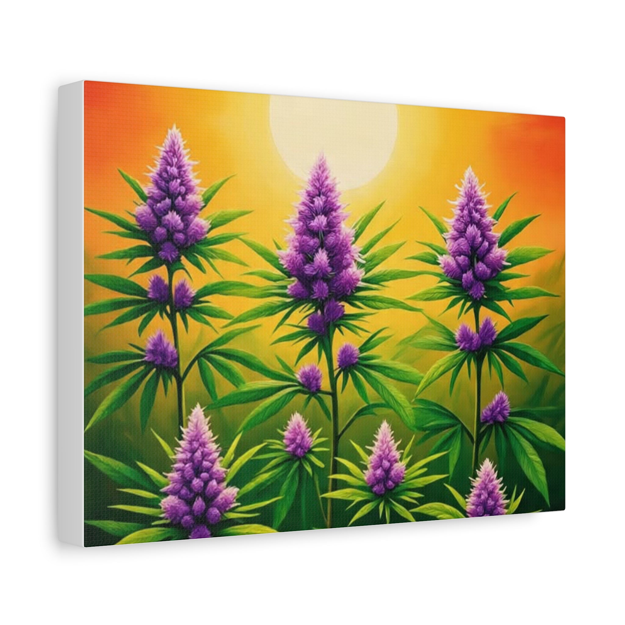 Vibrant Floral Canvas Art, Wall Decor, Nature Wall Art, Home Decor, Gift for Plant Lovers, Colorful Flower Landscape