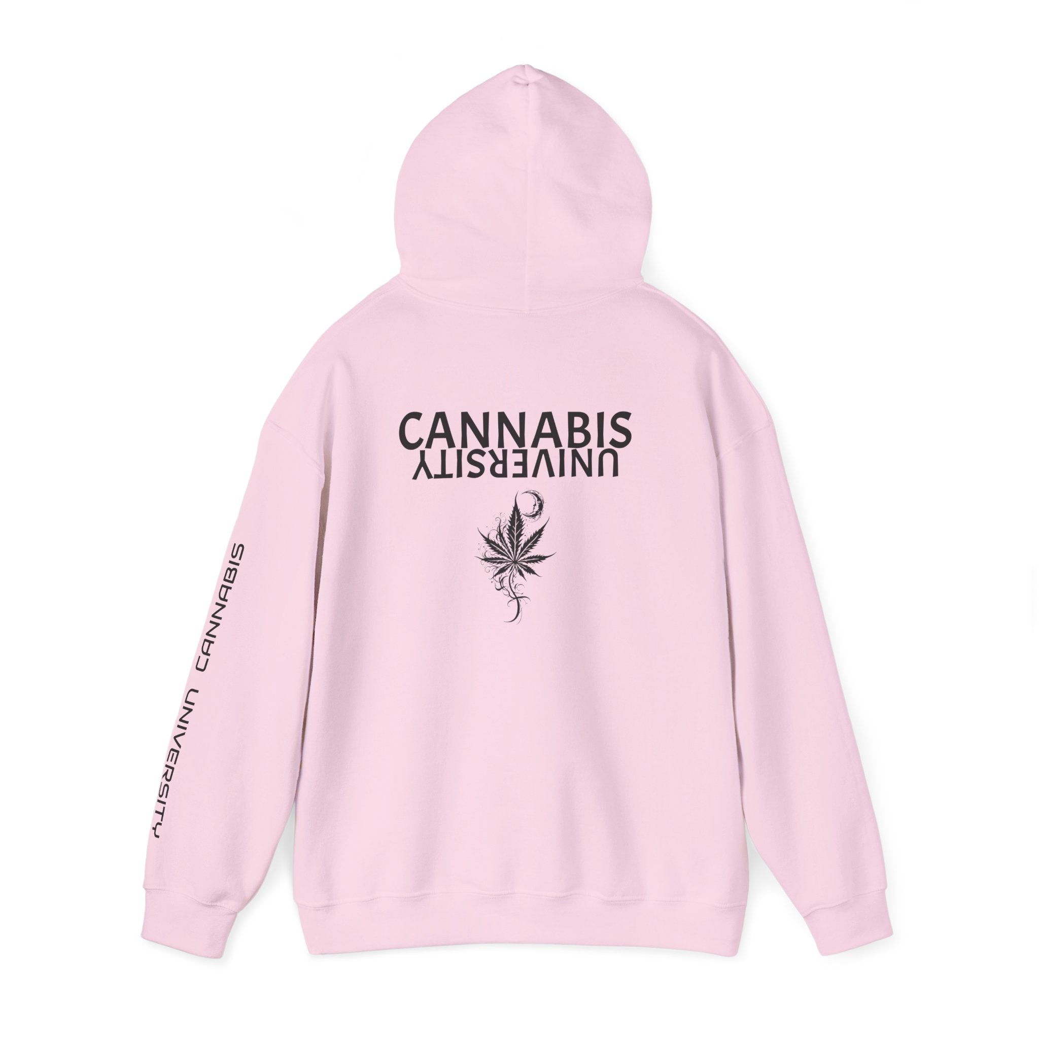 Cannabis University Hooded Sweatshirt | Cozy, Unisex, Chill Vibe, Perfect Gift for Cannabis Lovers, Streetwear Style, Spring Layering