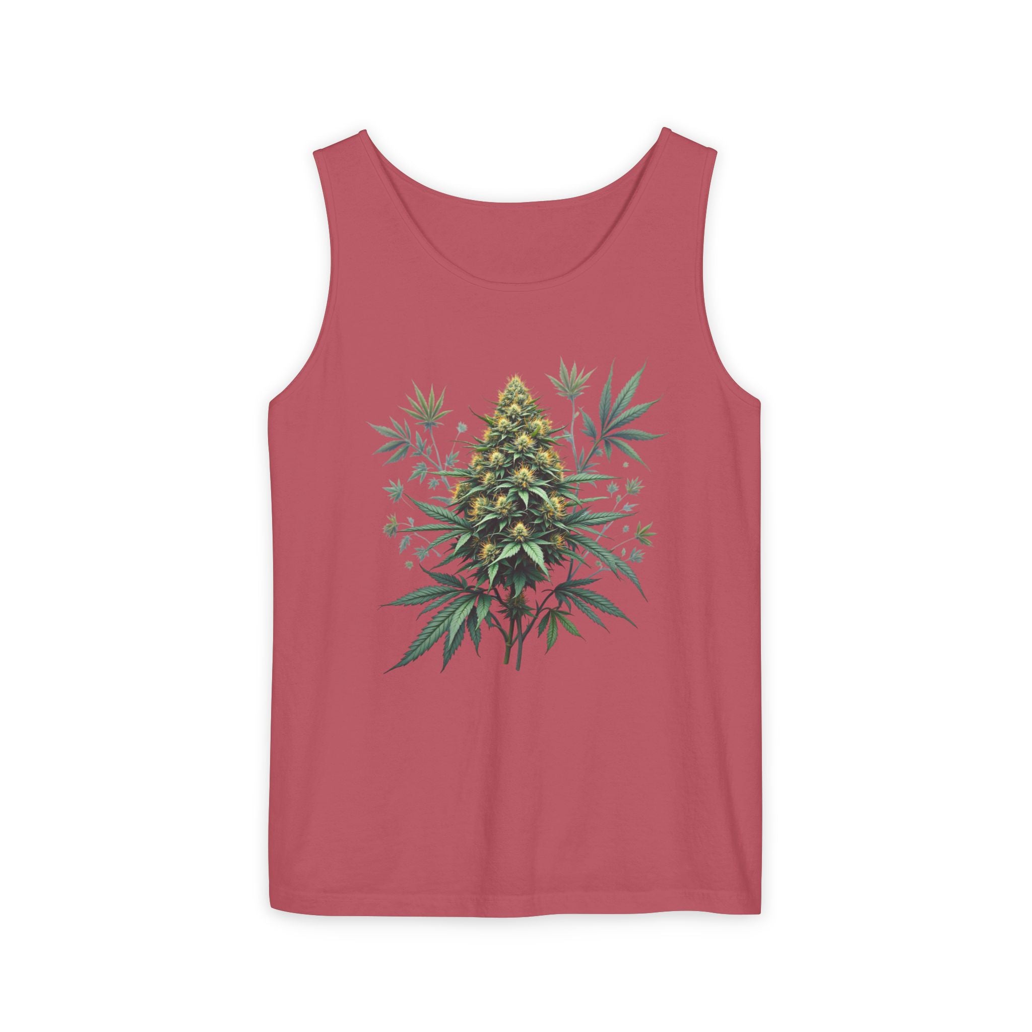 Bohemian Cannabis Tank Top, Unisex Summer Style, Festival Wear, Eco-Friendly Clothing, Casual Outfit, Gift for him/her