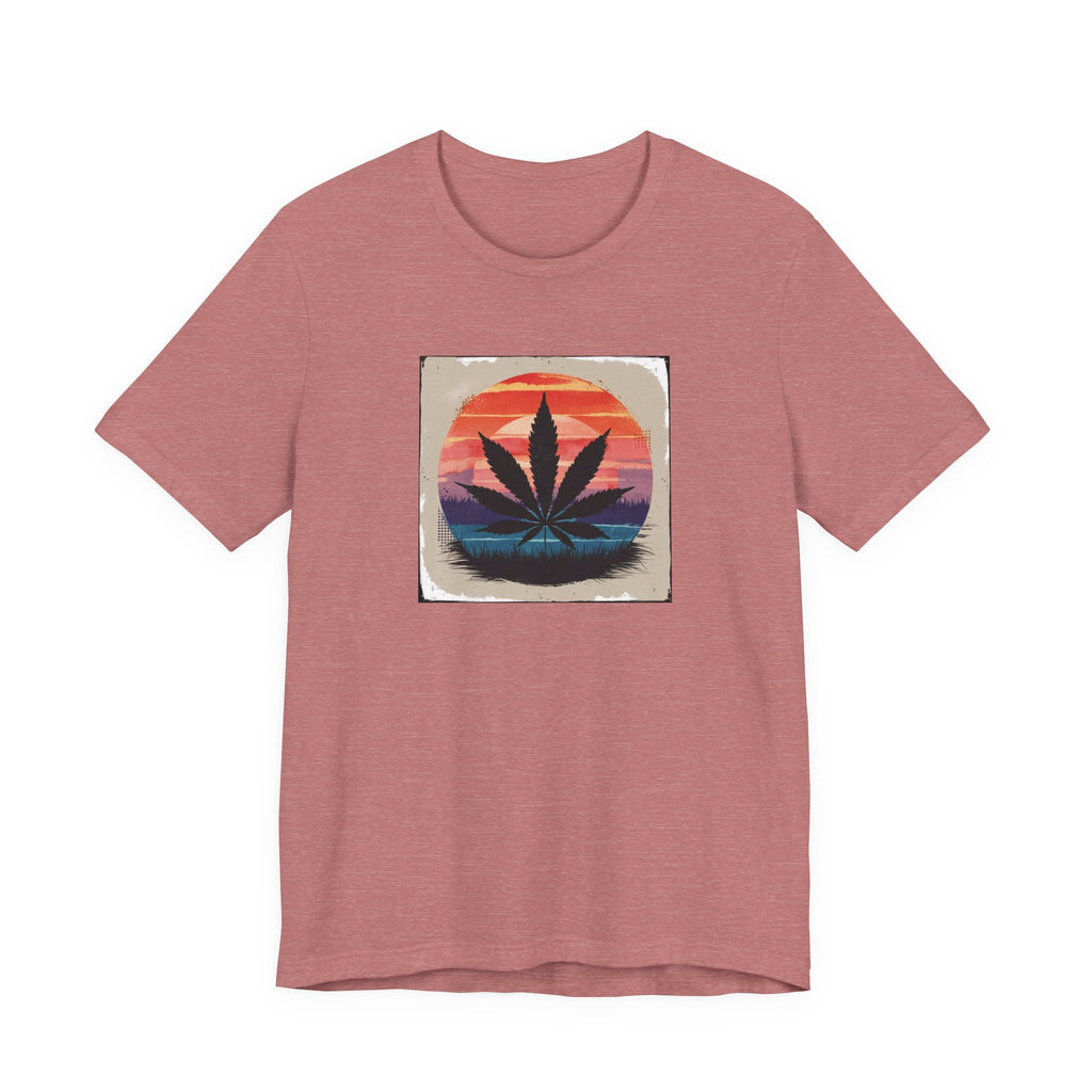 Relaxed Vibes Cannabis Sunset Tee | Perfect for Festivals, Casual Outings, Gifts, and Everyday Comfort