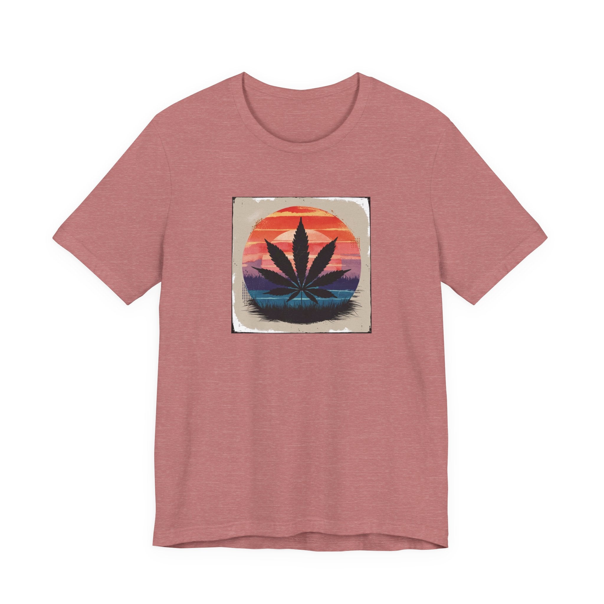 Relaxed Vibes Cannabis Sunset Tee | Perfect for Festivals, Casual Outings, Gifts, and Everyday Comfort