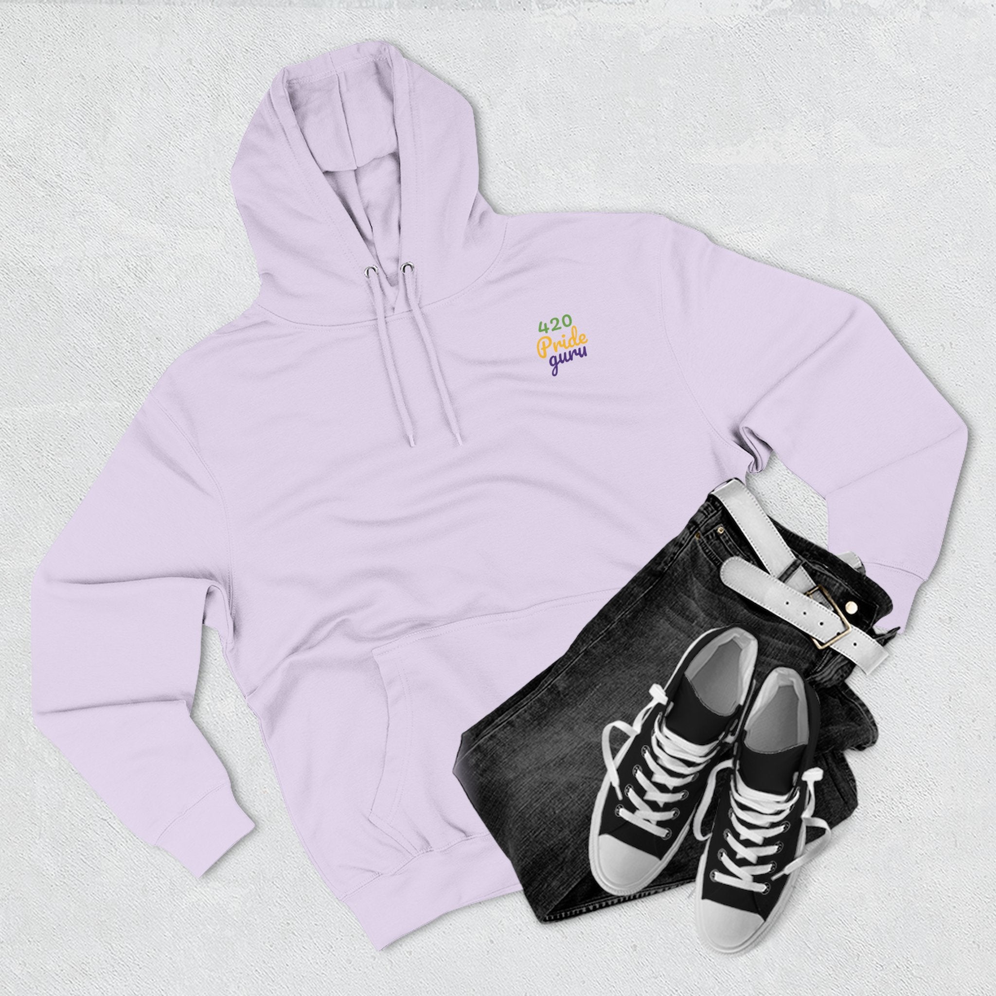 420 Pride Fleece Hoodie, Cannabis Hoodie, LGBTQ+ Pride Apparel, Festival Wear, Cozy Streetwear, Gift for 420 Celebrations