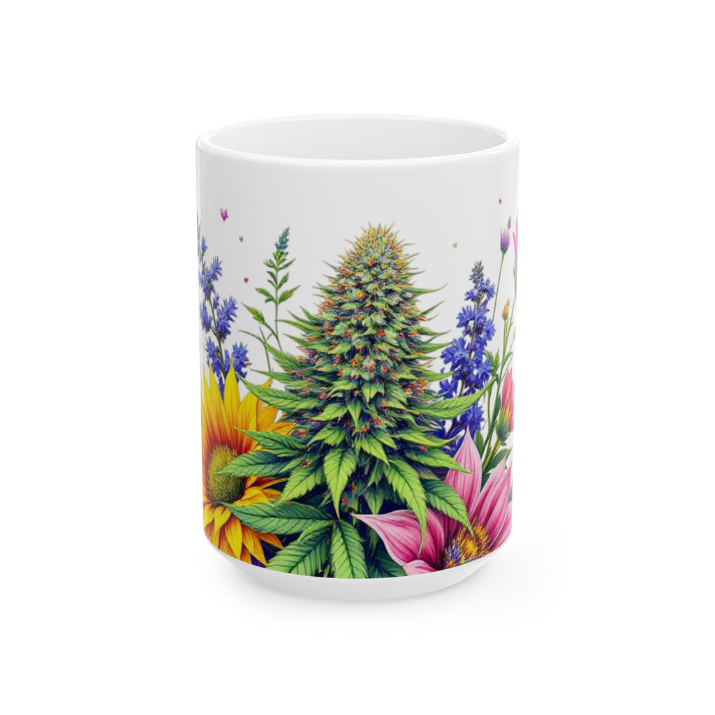 Vibrant Floral Ceramic Mug, Perfect Gift for Garden Lovers, Nature Enthusiasts, Mother's Day, Birthday, Home Decor