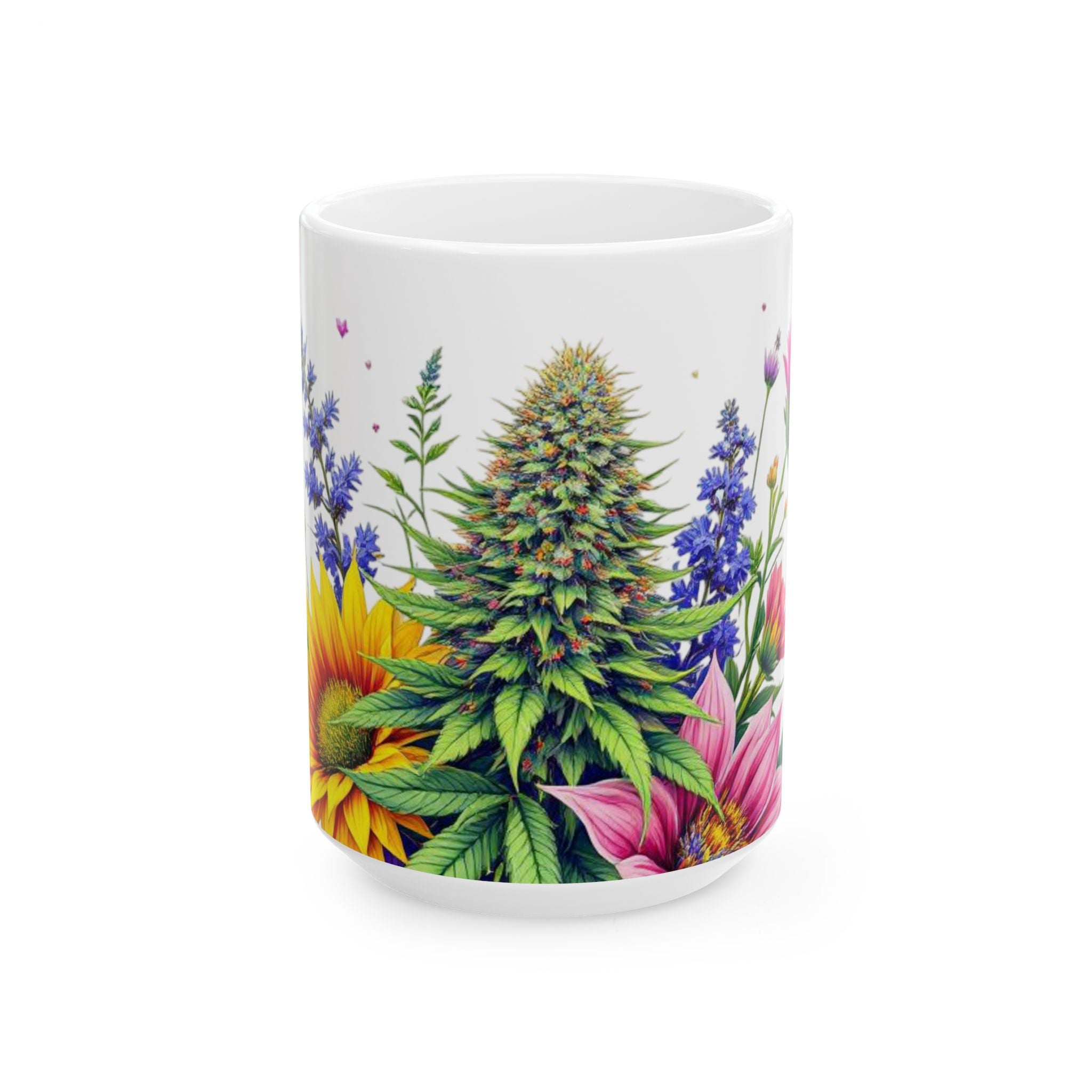 Vibrant Floral Ceramic Mug, Perfect Gift for Garden Lovers, Nature Enthusiasts, Mother's Day, Birthday, Home Decor