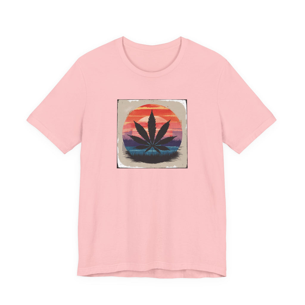 Relaxed Vibes Cannabis Sunset Tee | Perfect for Festivals, Casual Outings, Gifts, and Everyday Comfort